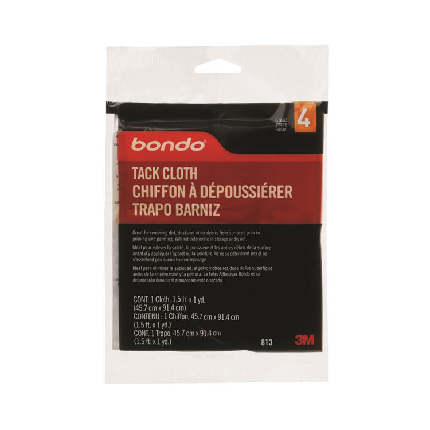 Bondo 813 Bondo 813 Tack Cloth, 18 X 36 in
