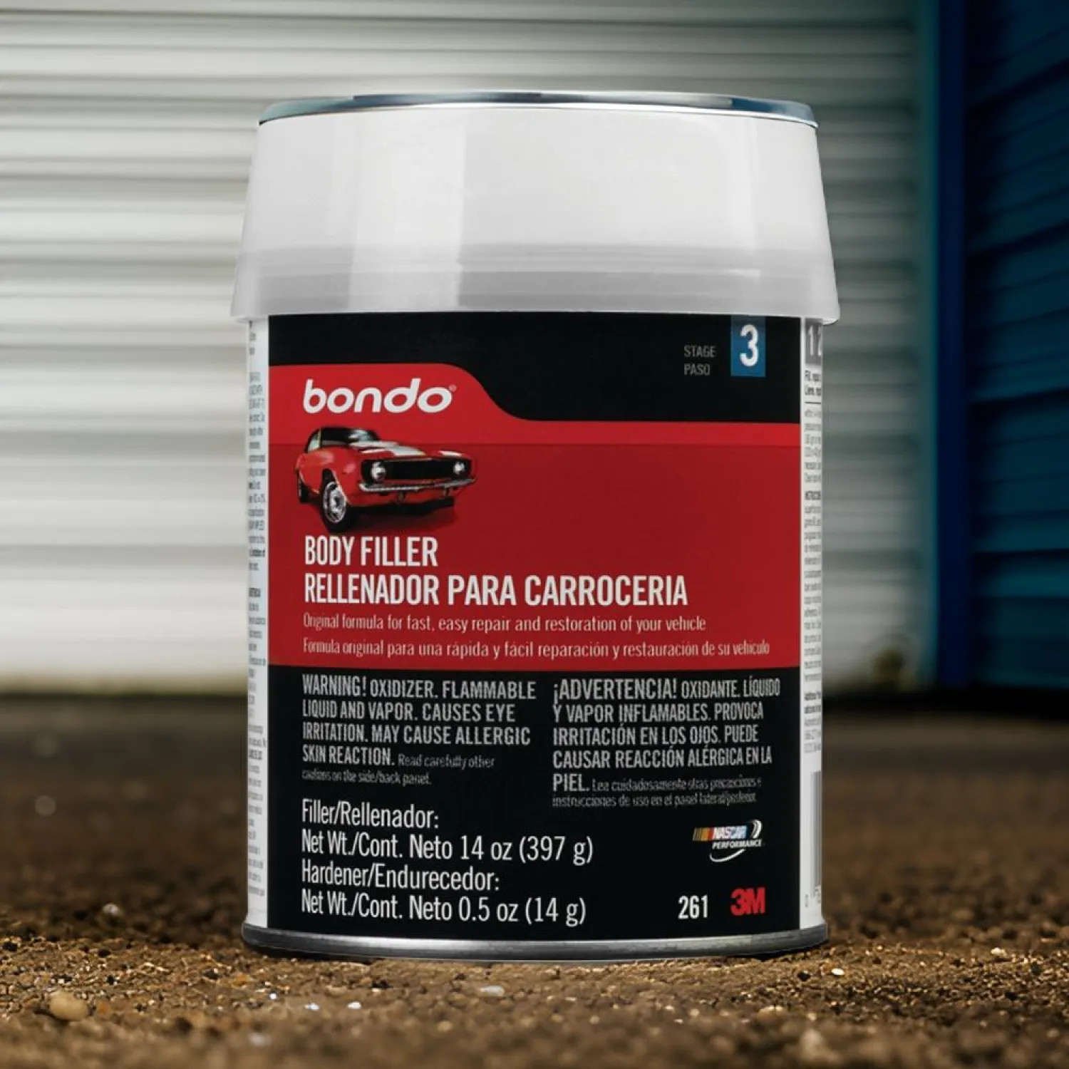 Bondo 261 Bondo Dynatron Lightweight Body Filler, 1 pt Can, Paste, Pungent Organic - 261