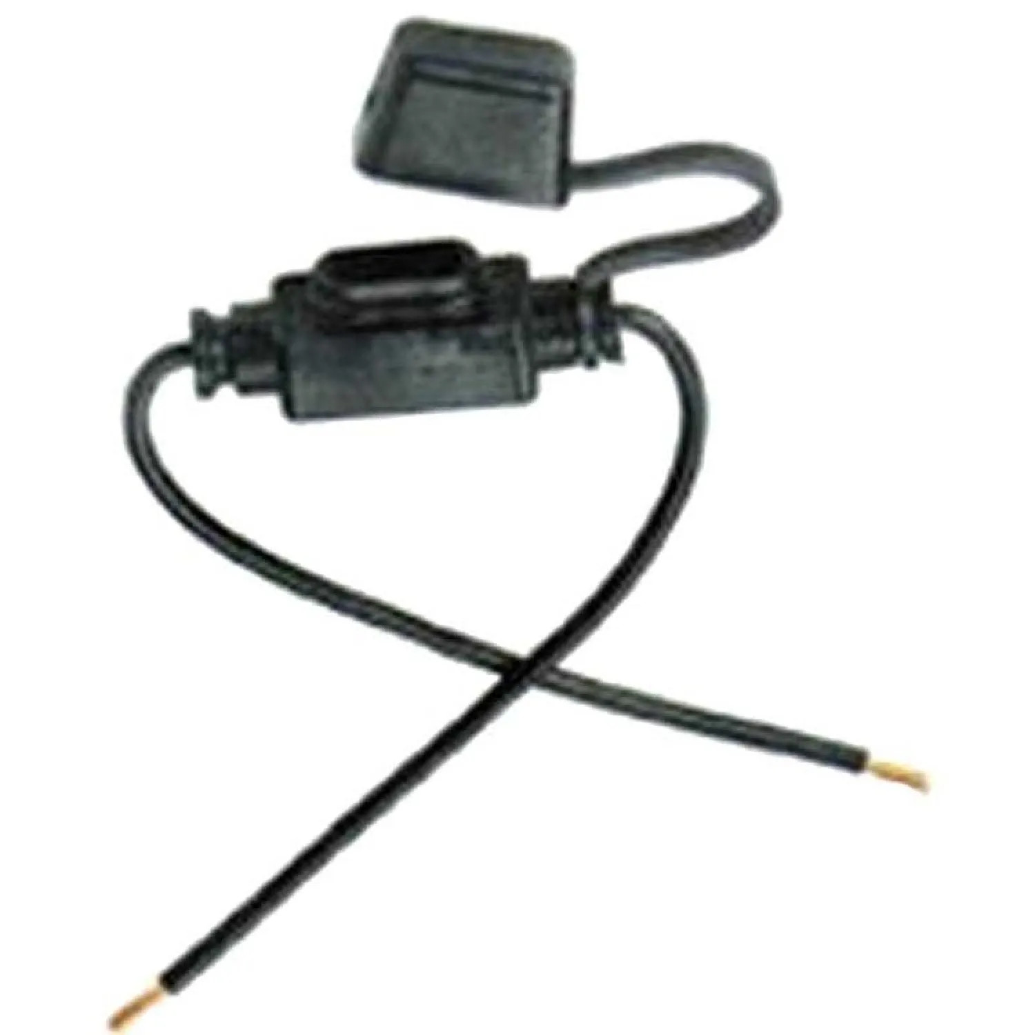 Bussman BP/HHM-RP Bussmann Mini Automotive Fuse Holder, 32 VDC, 24 A, 1 Pole, 1/4 in Dia x 4 in L Fuse, Rubber, Red