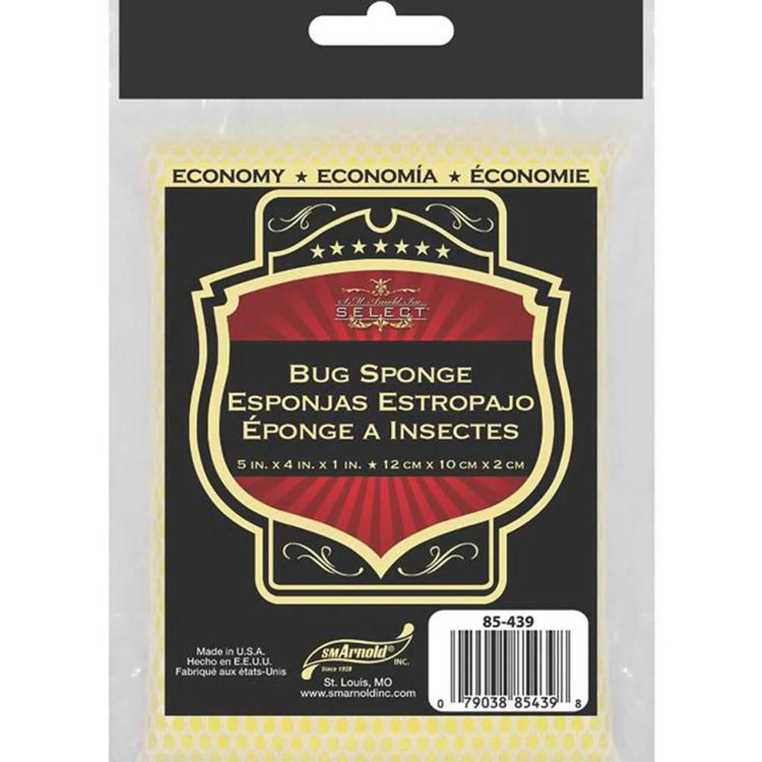 SM Arnold 85-439 SM Arnold 85-439 Economy Bug Remover Sponge, 5 in L x 4 in W x 1 in T, Polyester