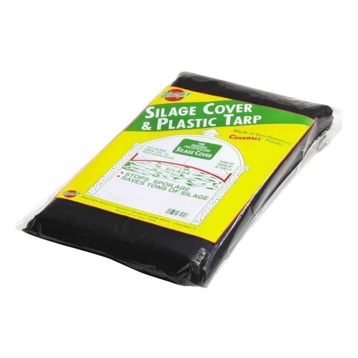 Wrap Brothers SSC-24 Wrap Brothers SSC-24 Heavy Duty Tarpaulin, 24 X 24 ft, 3 mil, Plastic, Black