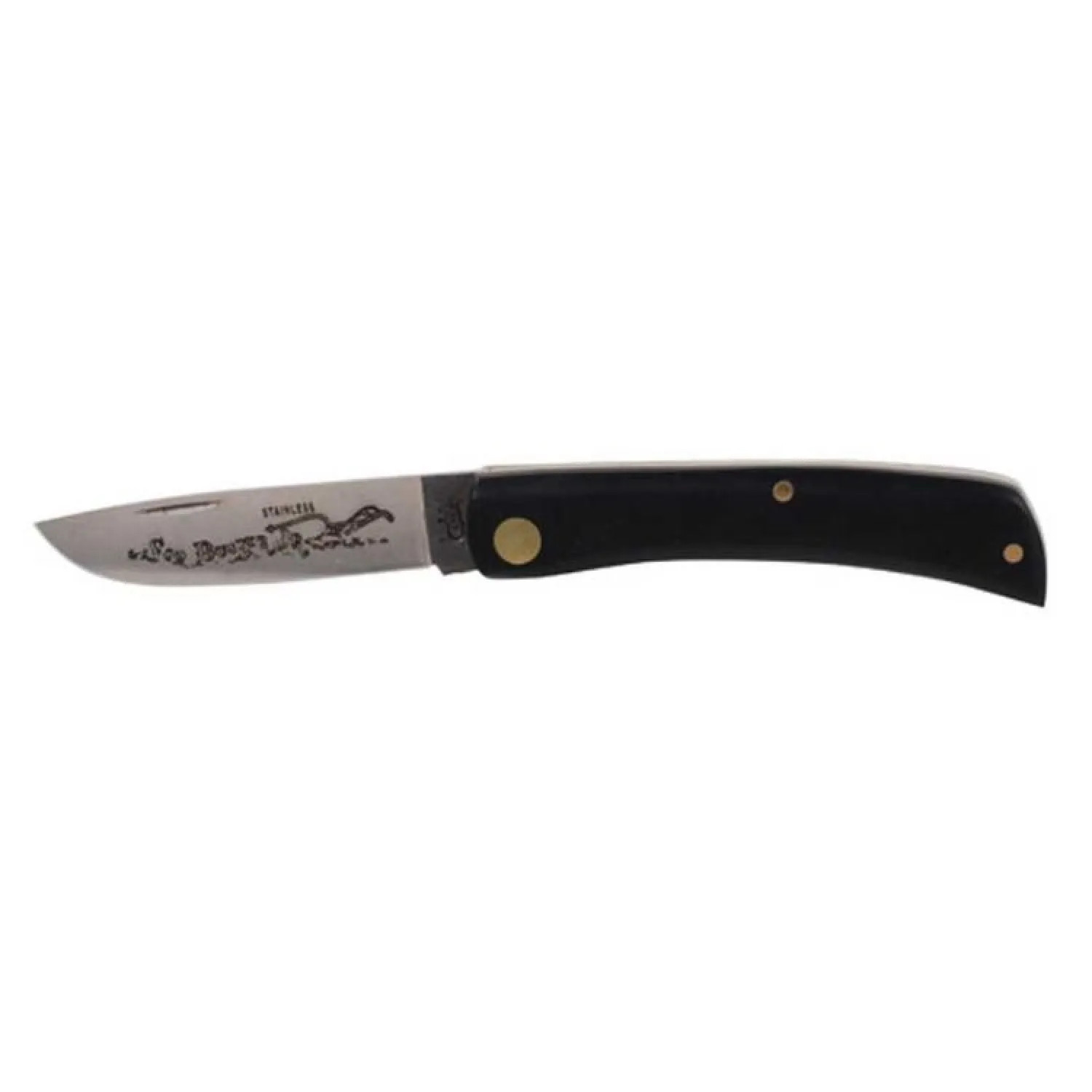 Case 95 Case Junior Folding Pocket Knife, 3-7/8 in Blade, 6-1/2 in Opened, 3-5/8 in Closed L, Black