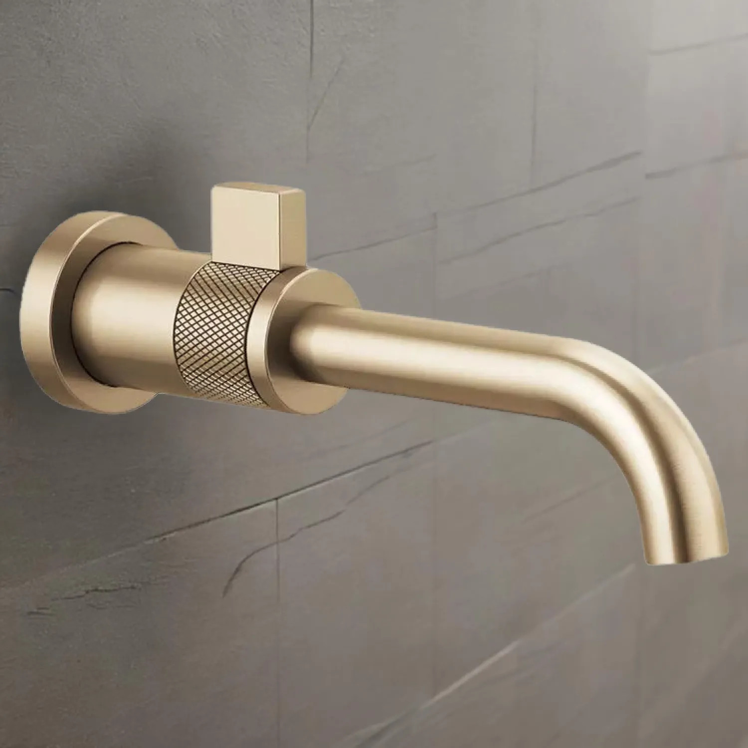 Brizo T65735LF-GL Brizo Litze Single-Handle Bathroom Faucet, Wall-Mount, Less Drain, 1.5 GPM, Brilliance Luxe Gold - T65735LF-GL