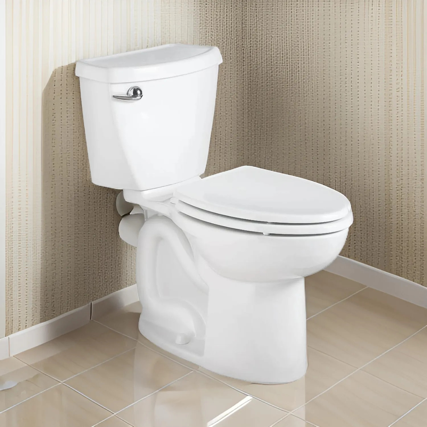 American Standard 3378.128ST.020 American Standard Cadet 3 FloWise Right Height Elogated Complete Toilet, WaterSense, EverClean, 1.28 gpf - 3378.128ST.020