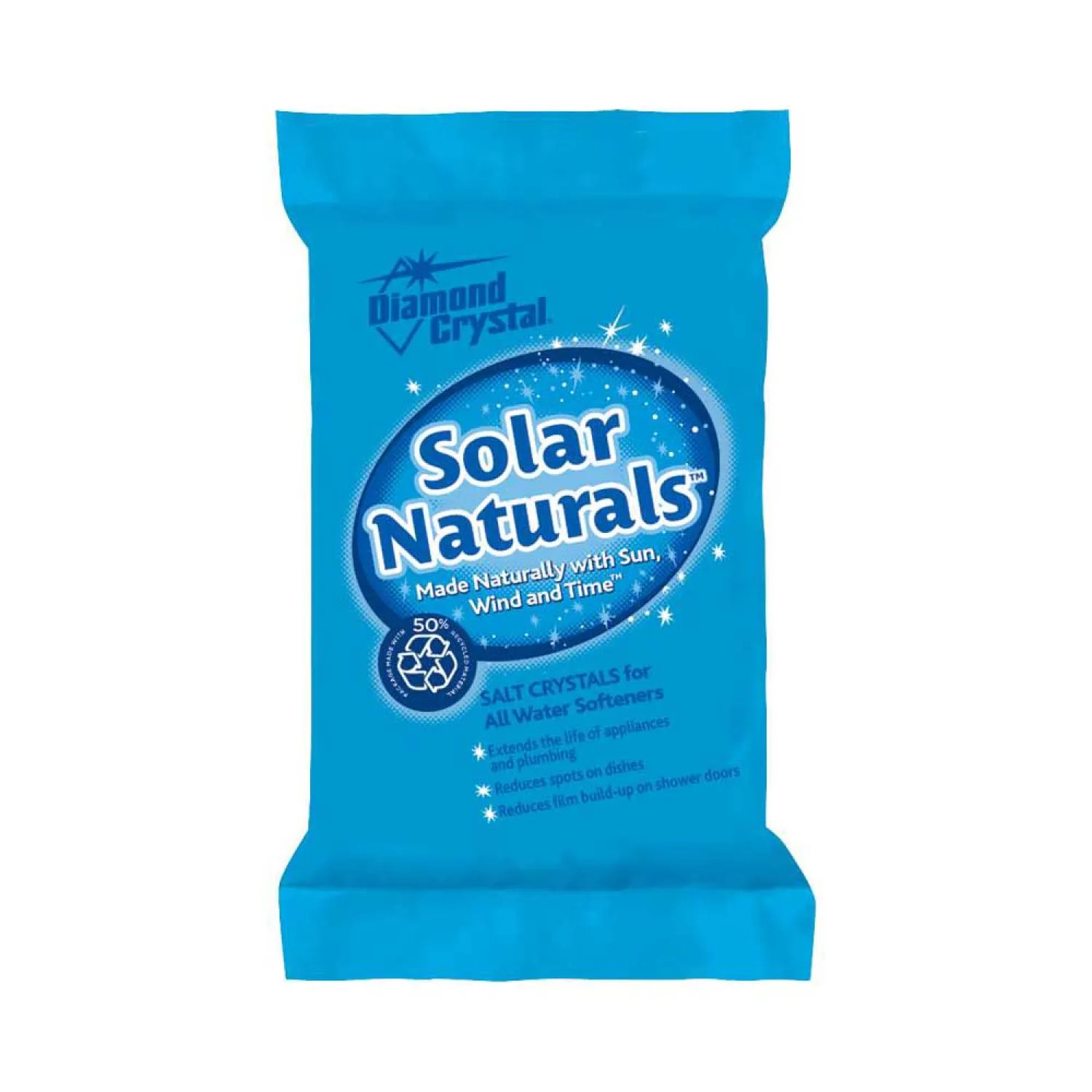 Cargill 100012455 Diamond Crystal 100012455 Extra Coarse Water Softener Solar Salt, 50 lb Bag, White, Crystaline Solid