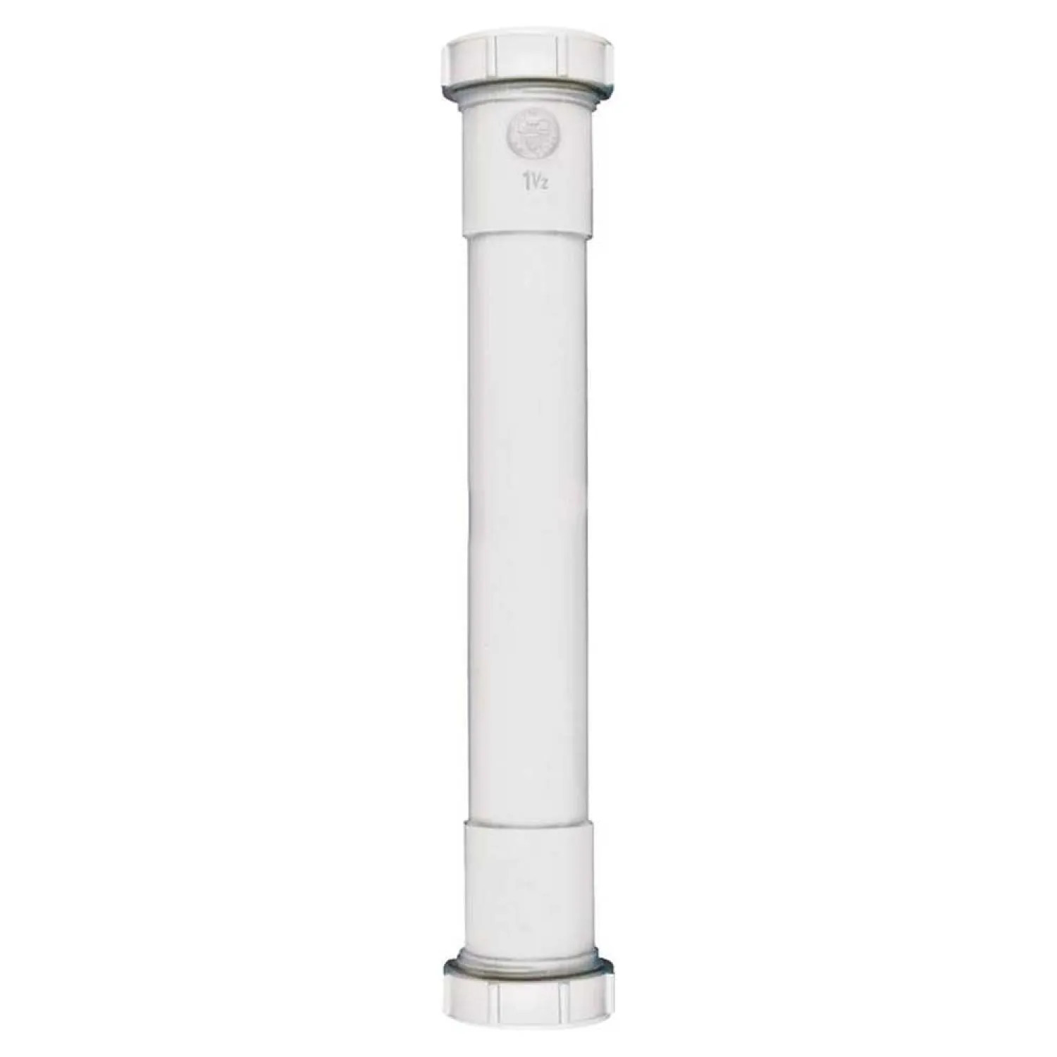 Plumb Pak PP55-12W Plumb Pak PP55-12W Extension Tube, 1-1/2 in Dia X 12 in L, Slip Joint, Plastic, White