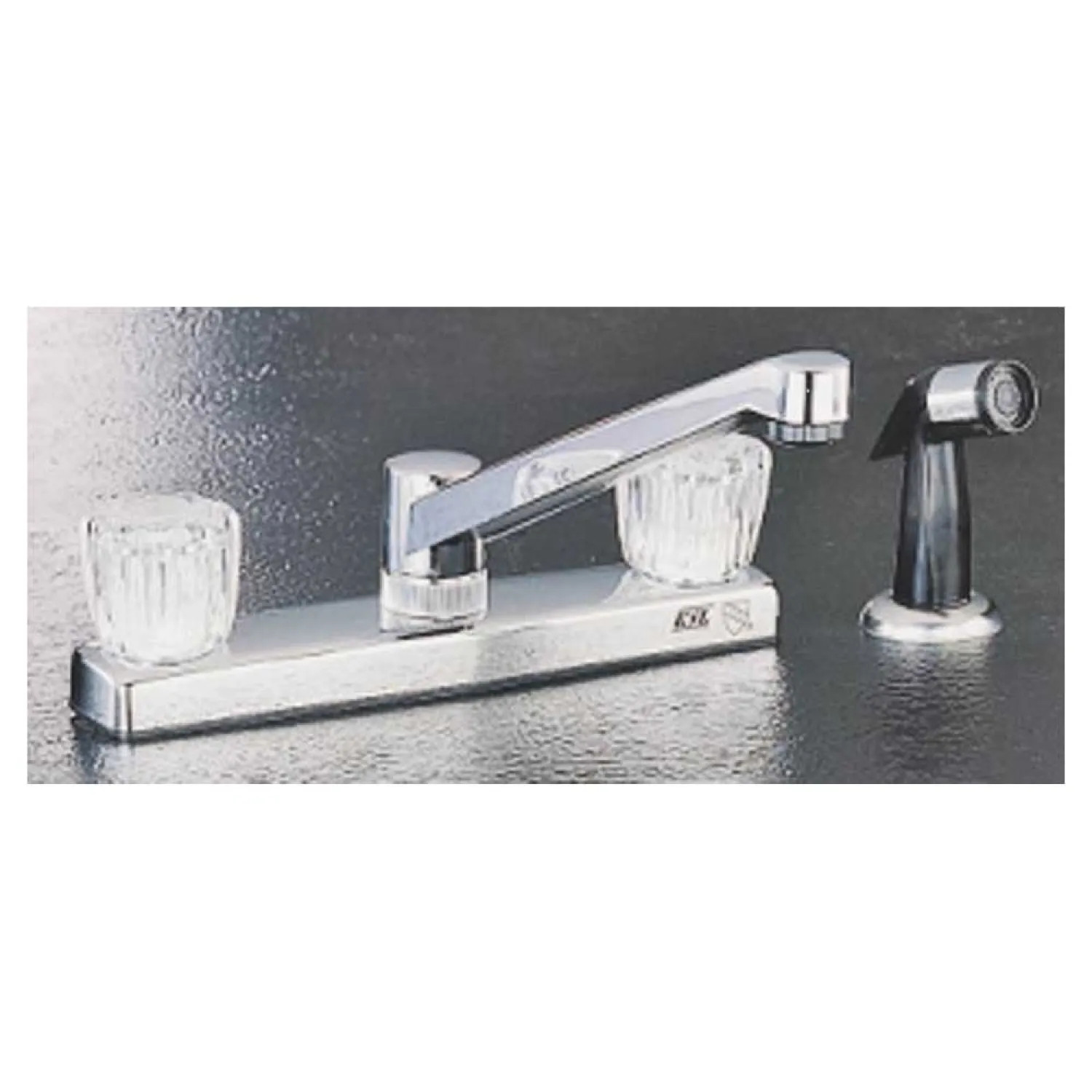 Toolbasix PF8211A Toolbasix Chrome Two Handle Kitchen Faucet With Spray - PF8211A