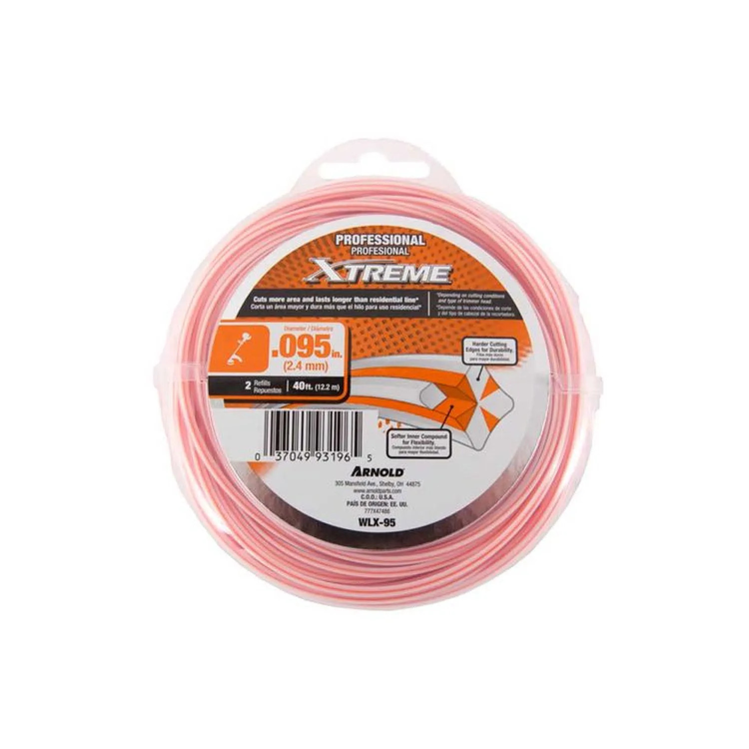 Arnold WLX-95 Xtreme WLX-95 Universal Trimmer Line, For Use With Most Gas String Trimmers, Monufullment