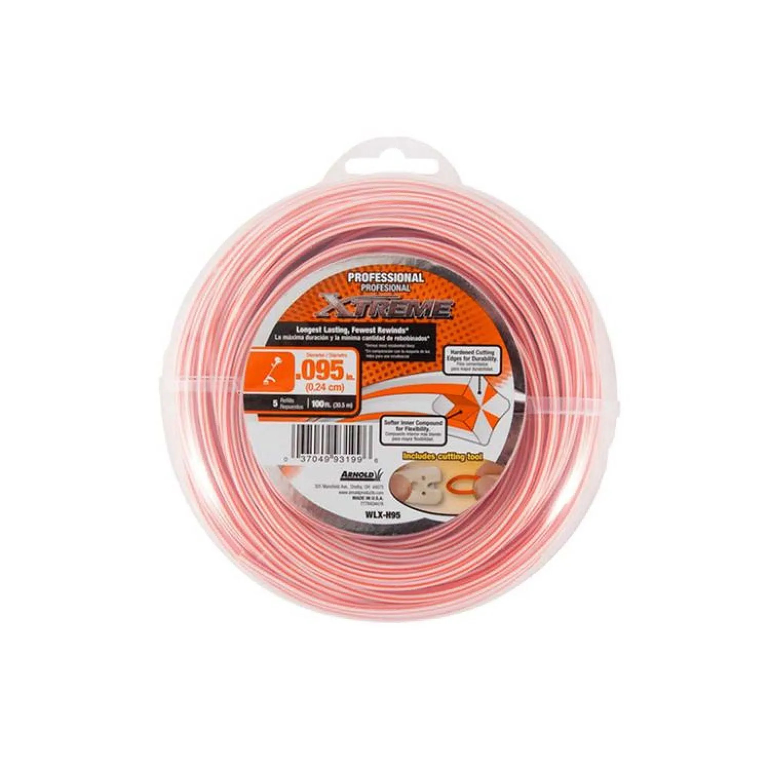 Arnold WLX-H95 Xtreme WLX-H95 Universal Trimmer Line, For Use With Most Gas String Trimmers, Monufullment