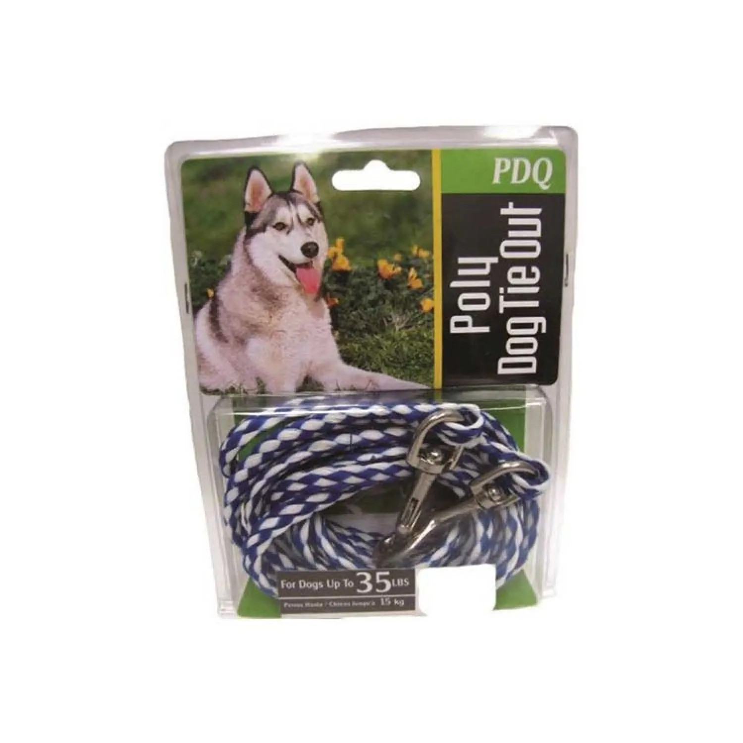 Boss Pet Q241500099 Boss Pet Q241500099 Pet Tie Outs, Poly-Rope, 15 Ft Lgth