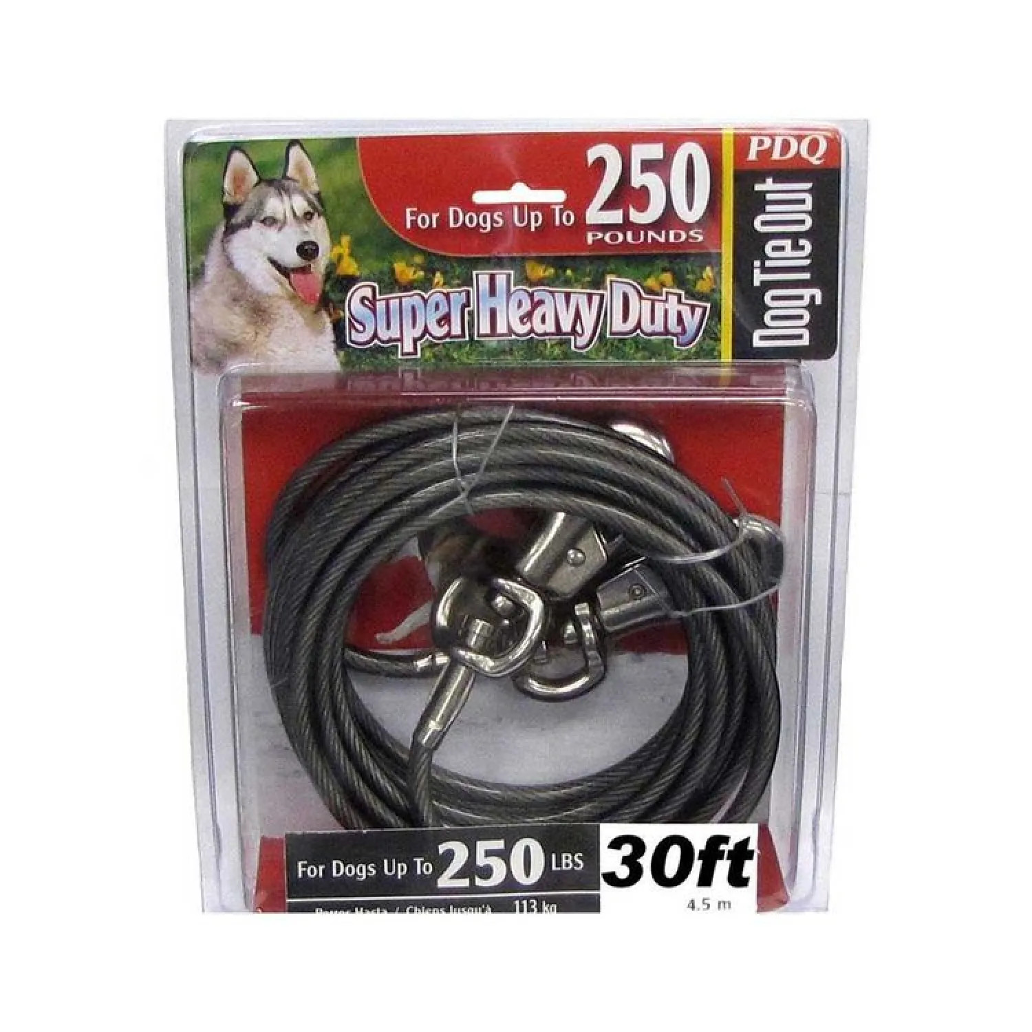 Boss Pet Q683000099 Boss Pet Q683000099 Pet Tie Outs, With Chain, 30 Ft Lgth