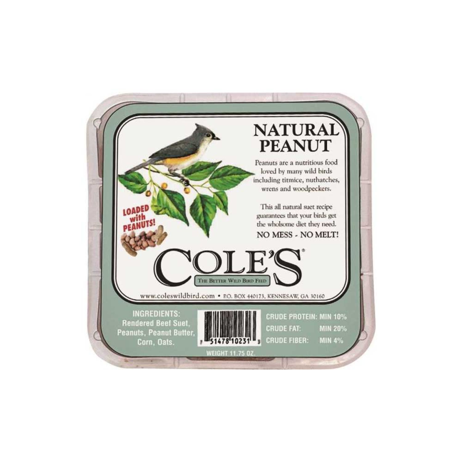 Coles NPSU Coles Wild Bird NPSU Suet Bird Seed, 11.75 oz, Cake