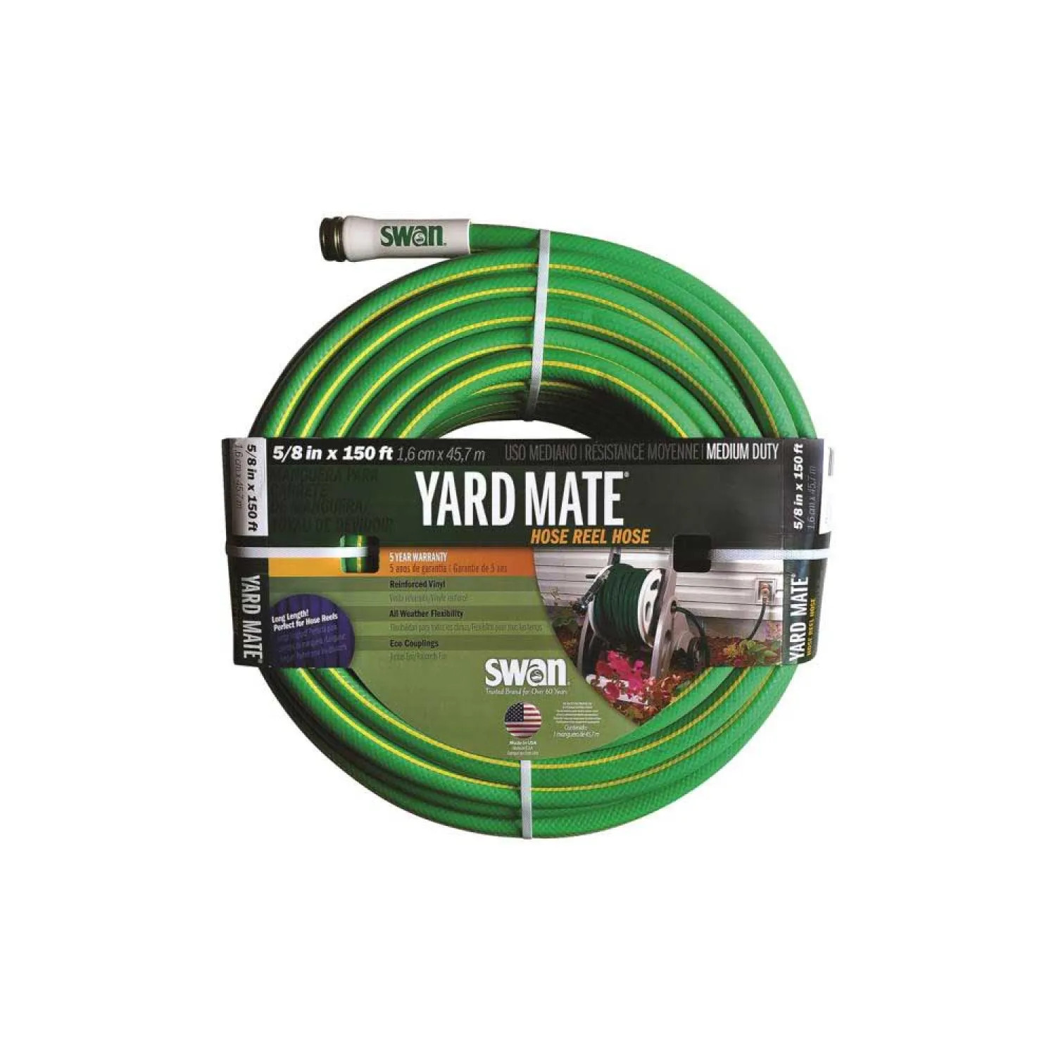 Colorite SNHR58150 Colorite/Swan SNHR58150 Garden Hoses, All-Weather, 5/8 Inch x 150 Foot