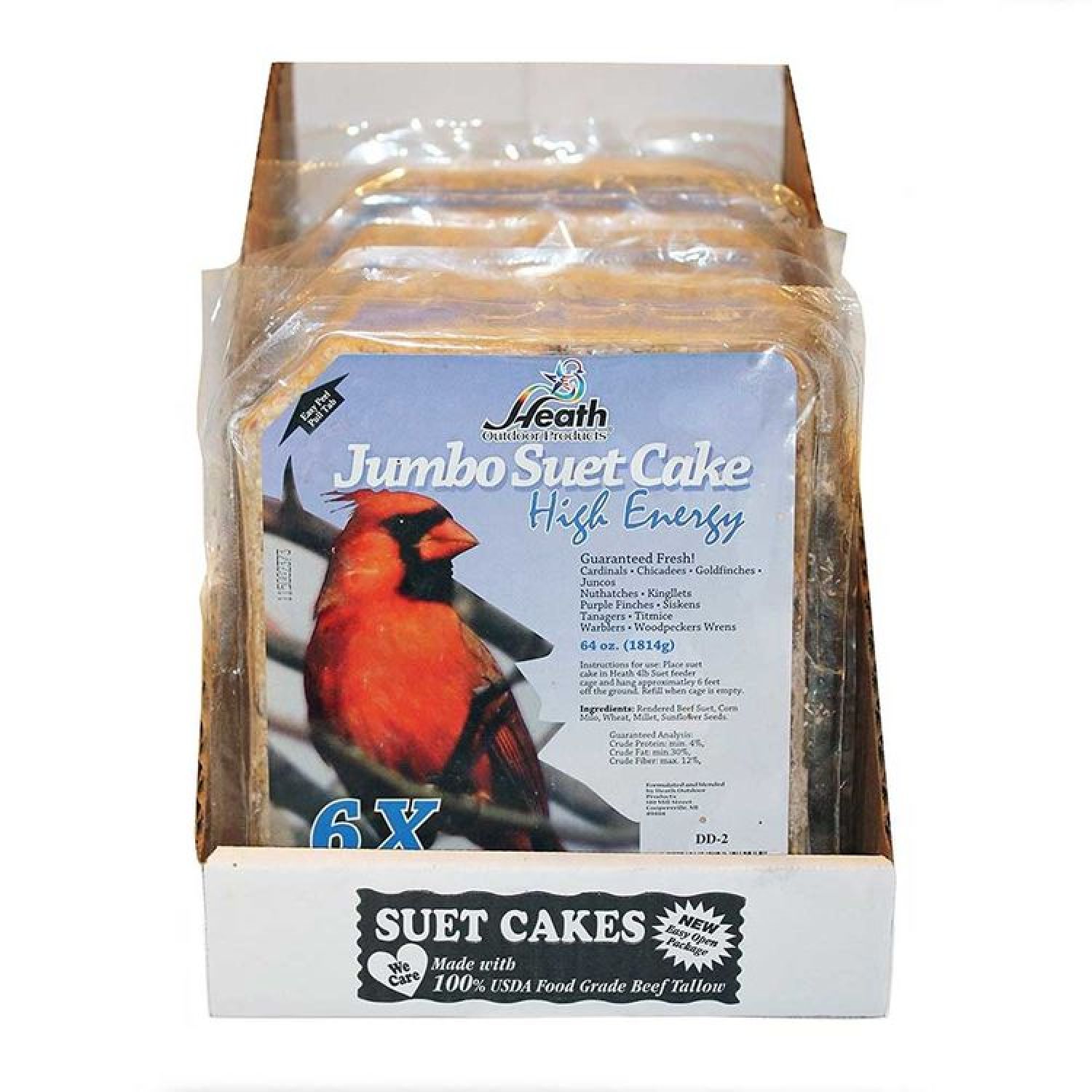 Heath DD-2 Heath Outdoor DD-2 All Season Suet Cake, 4 lb
