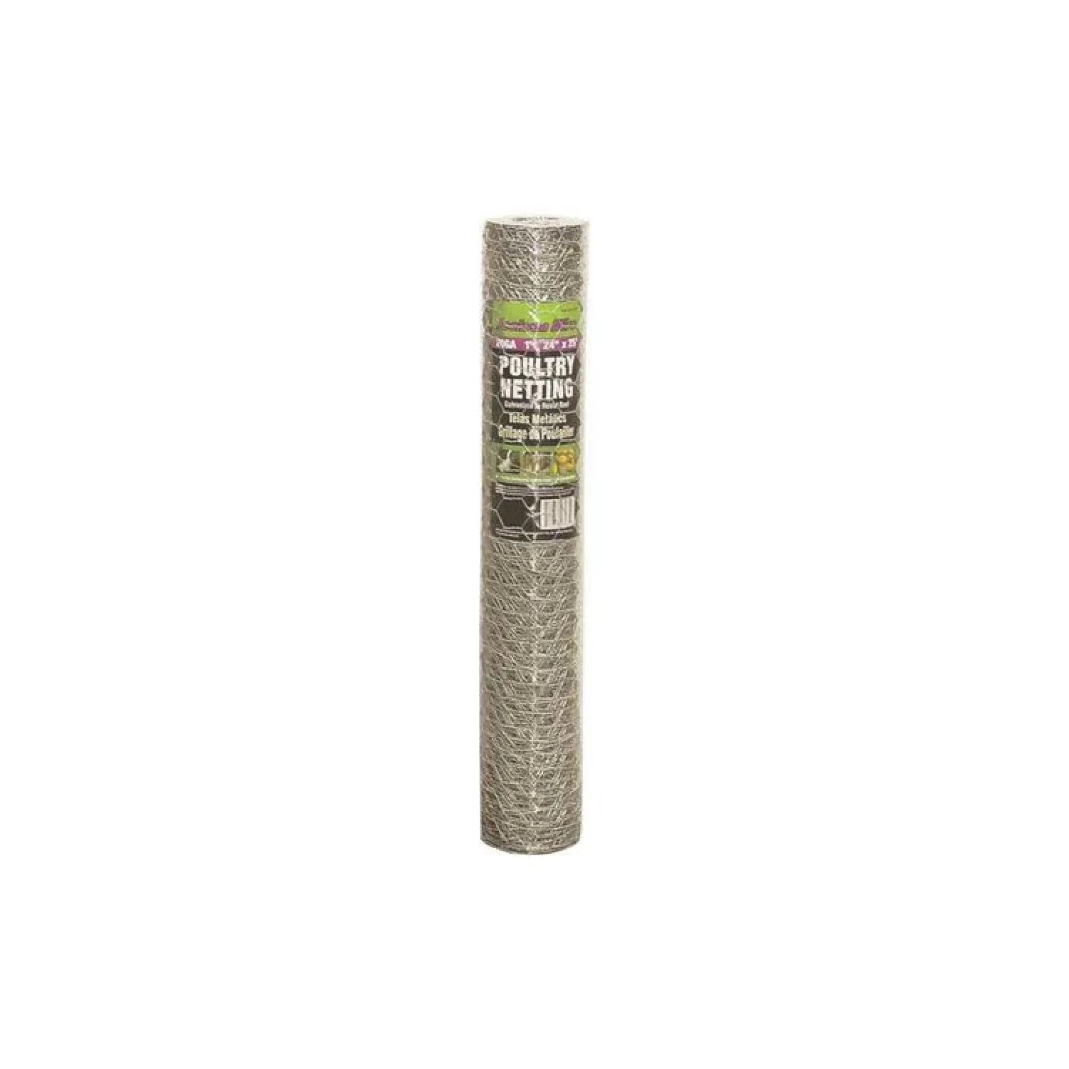 Jackson Wire 12011816 Jackson Wire 12011816 Poultry Netting, 25 ft L X 24 in H X 20 ga T, 1 in Mesh