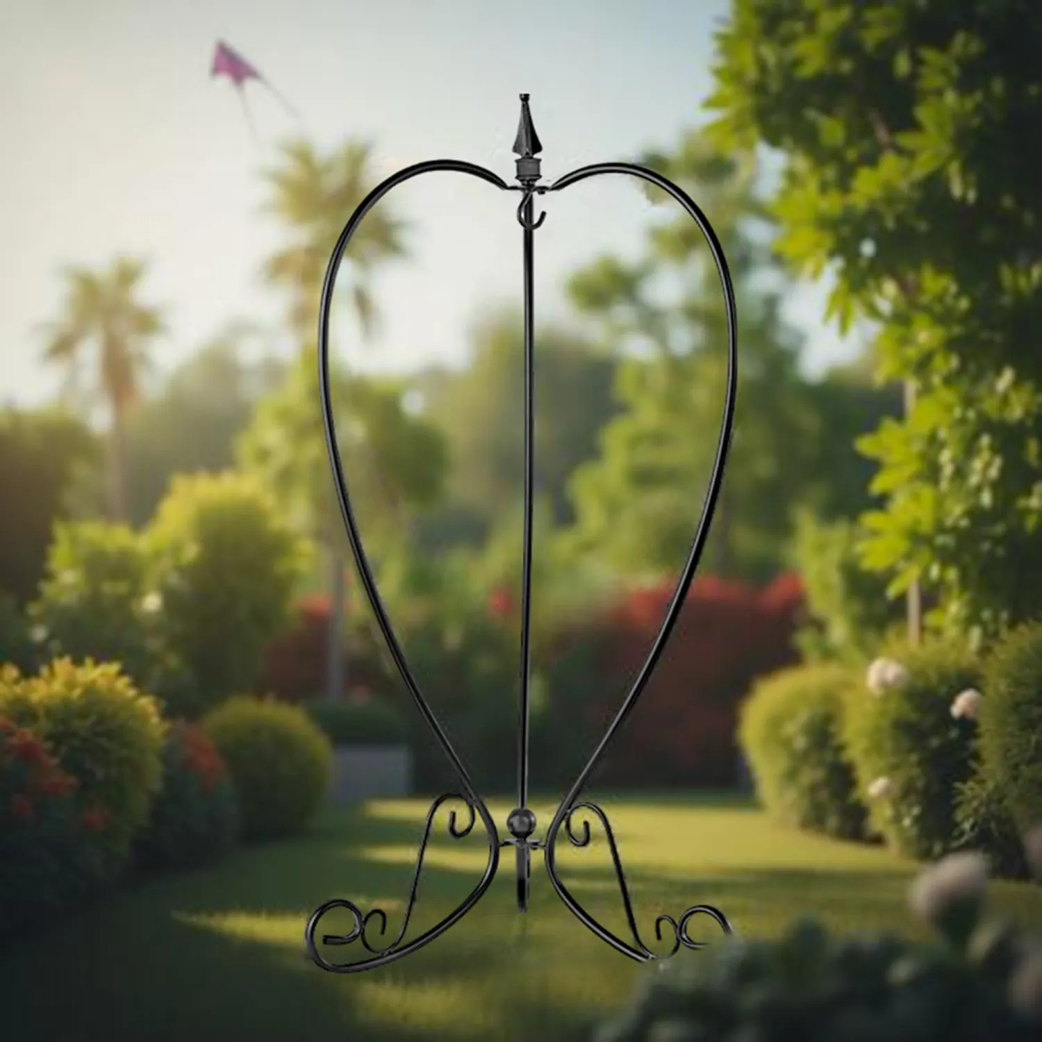 Landscapers Select JY-06 Landscapers Select Hanging Planter, 33 lb Capacity, Heart, Powder-Coated Steel - JY-06