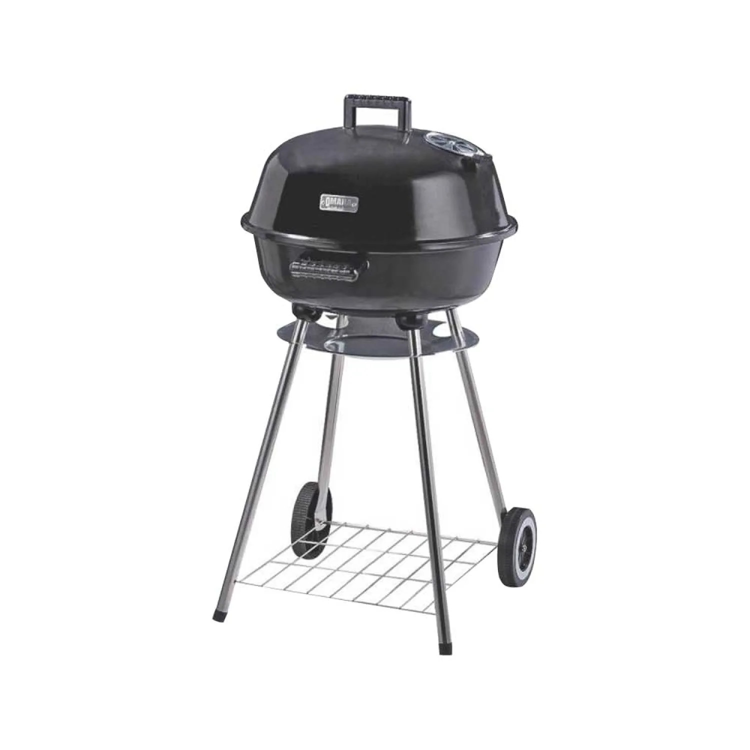 Omaha KY220188 Omaha KY220188 Kettle Charcoal BBQ Grill, 324 sq-in, 18 in Dia 32-5/8 in H, Steel