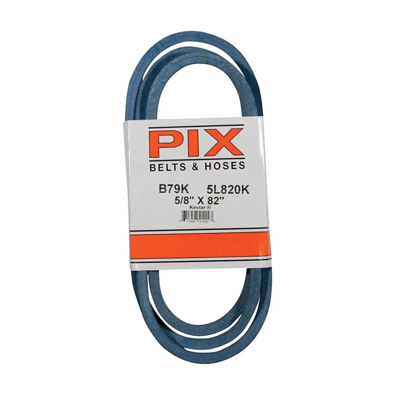 PIX 58X820 PIX 58X820 Extra Duty Fractional Horsepower V-Belt, 82 in OC X 5/8 in W X 11/32 in T, Blue