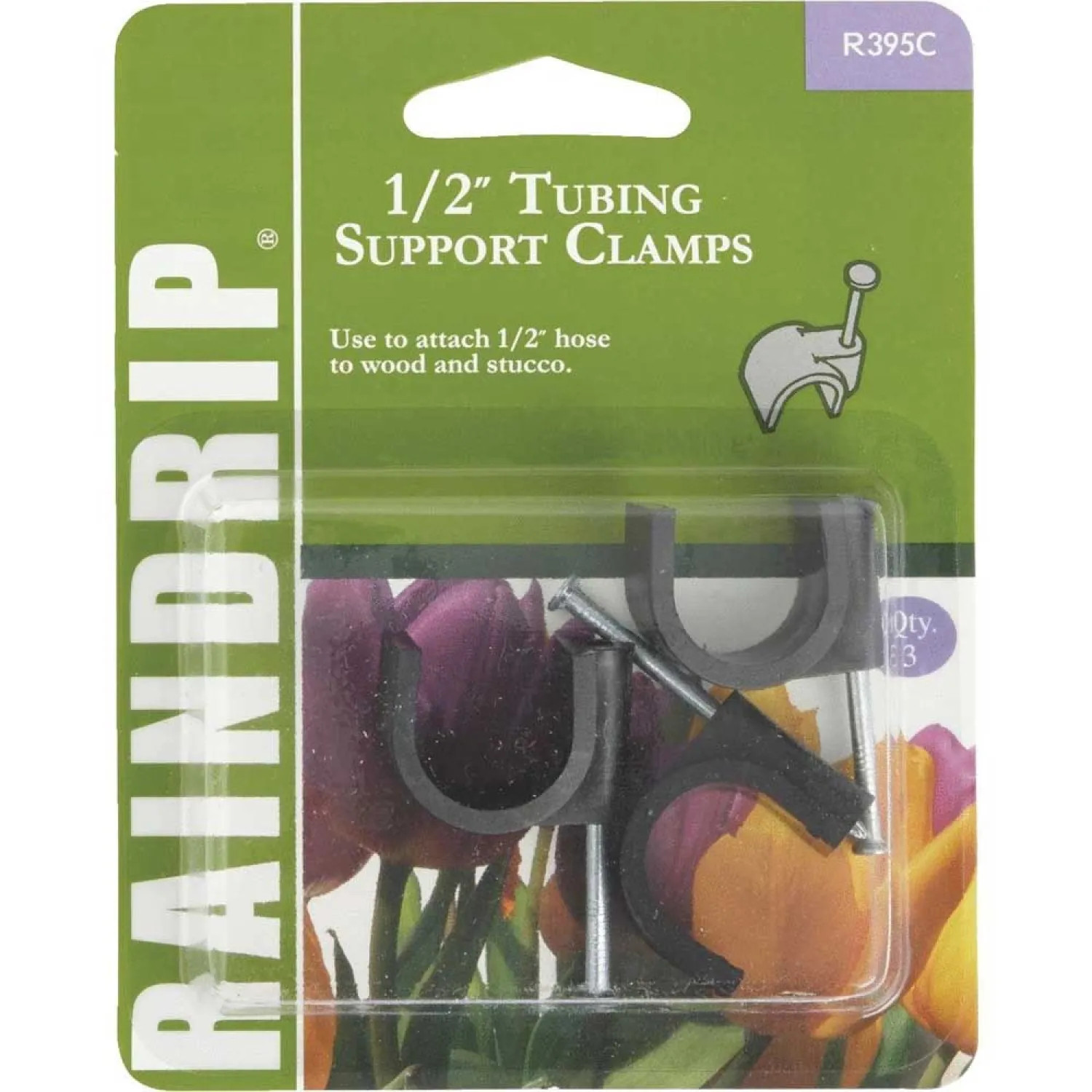 Raindrip R395CT Raindrip R395CT Hose Support Clamp, 1/2 in, Plastic