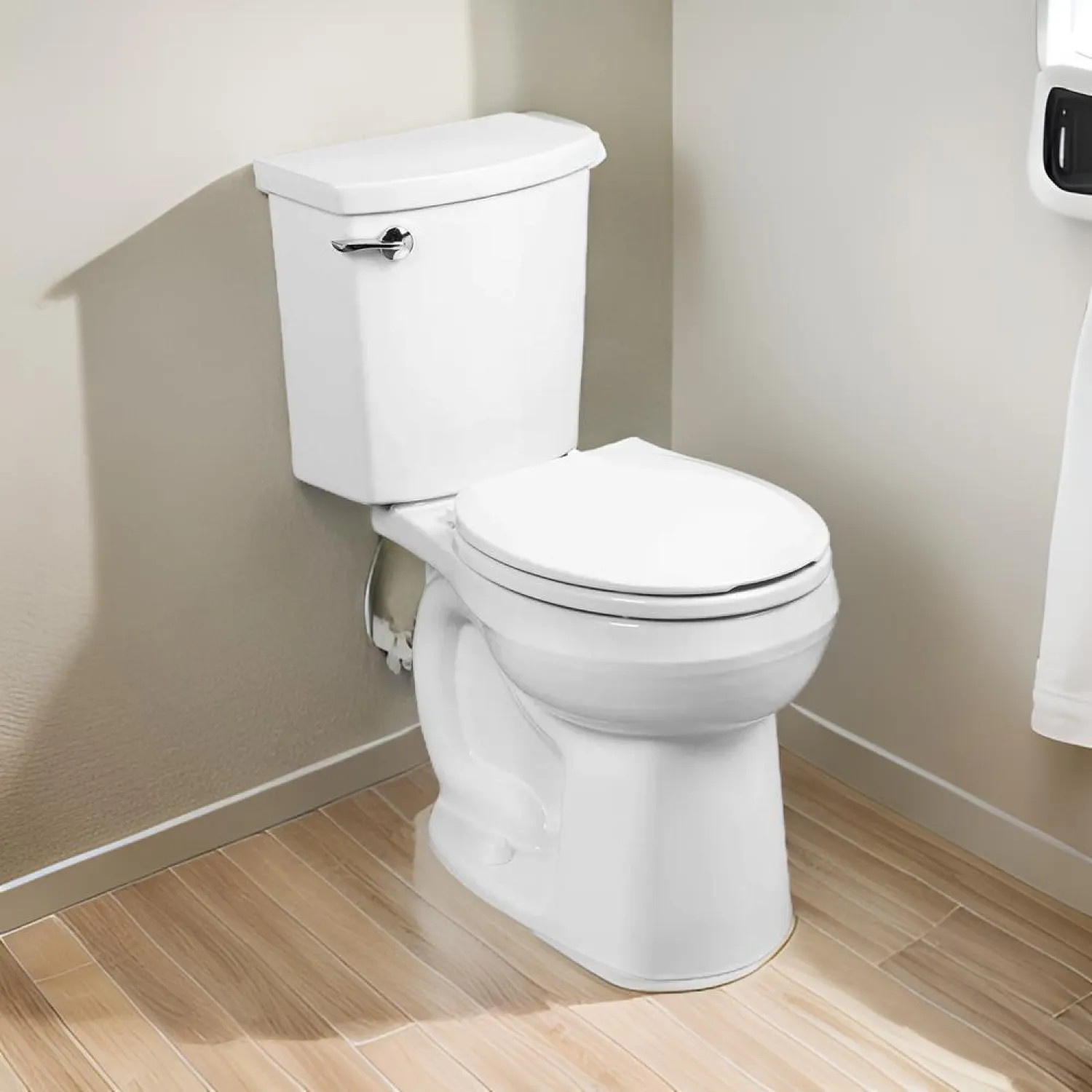 American Standard 288DA.114.020 American Standard H2Optimum Two-Piece Toilet, Less Seat, Round, Standard Height, 1.1 GPF, White - 288DA.114.020