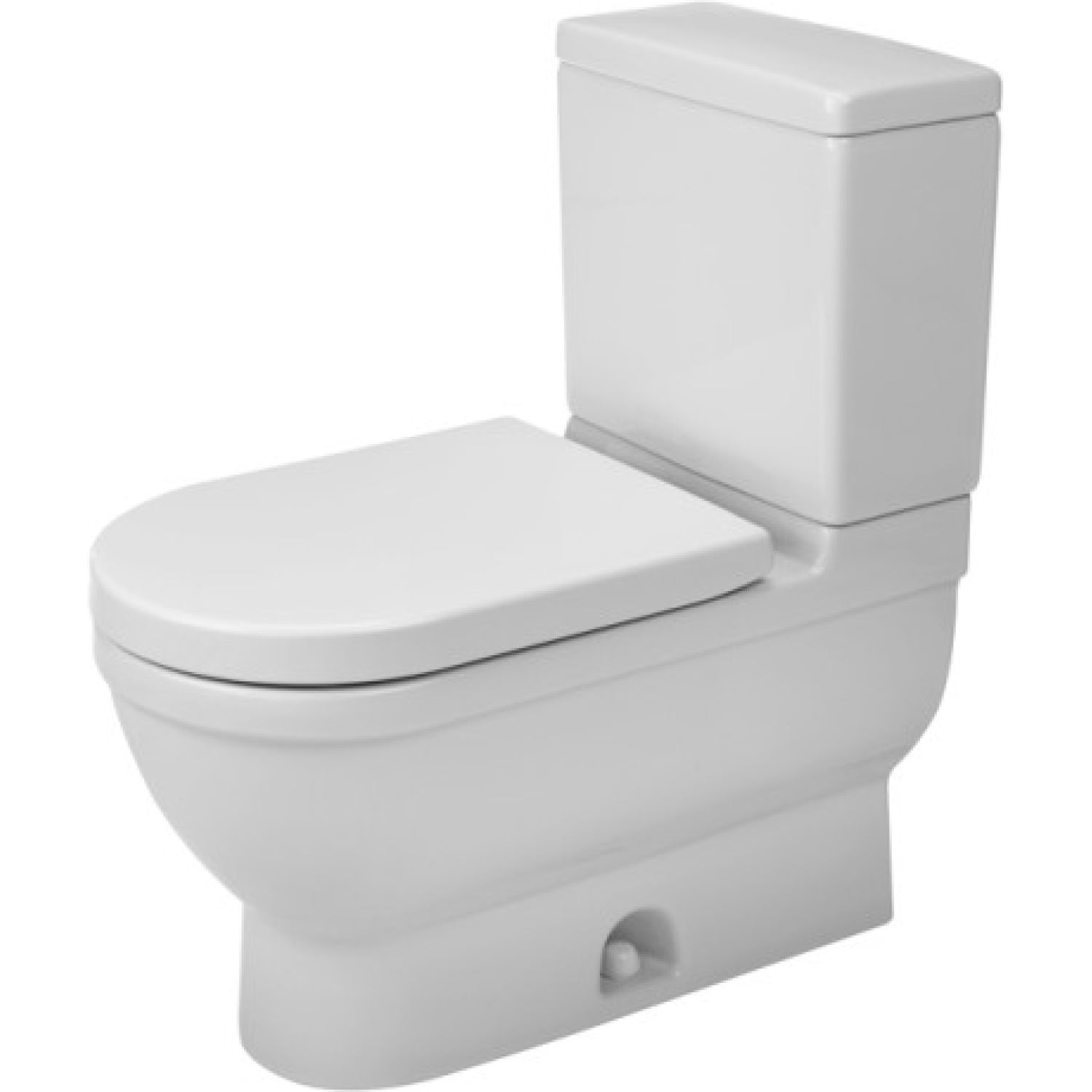 Duravit 2125012000 Duravit 2125012000 Starck 3 Single Flush Two-Piece Floor Mounted Elongated Toilet - White