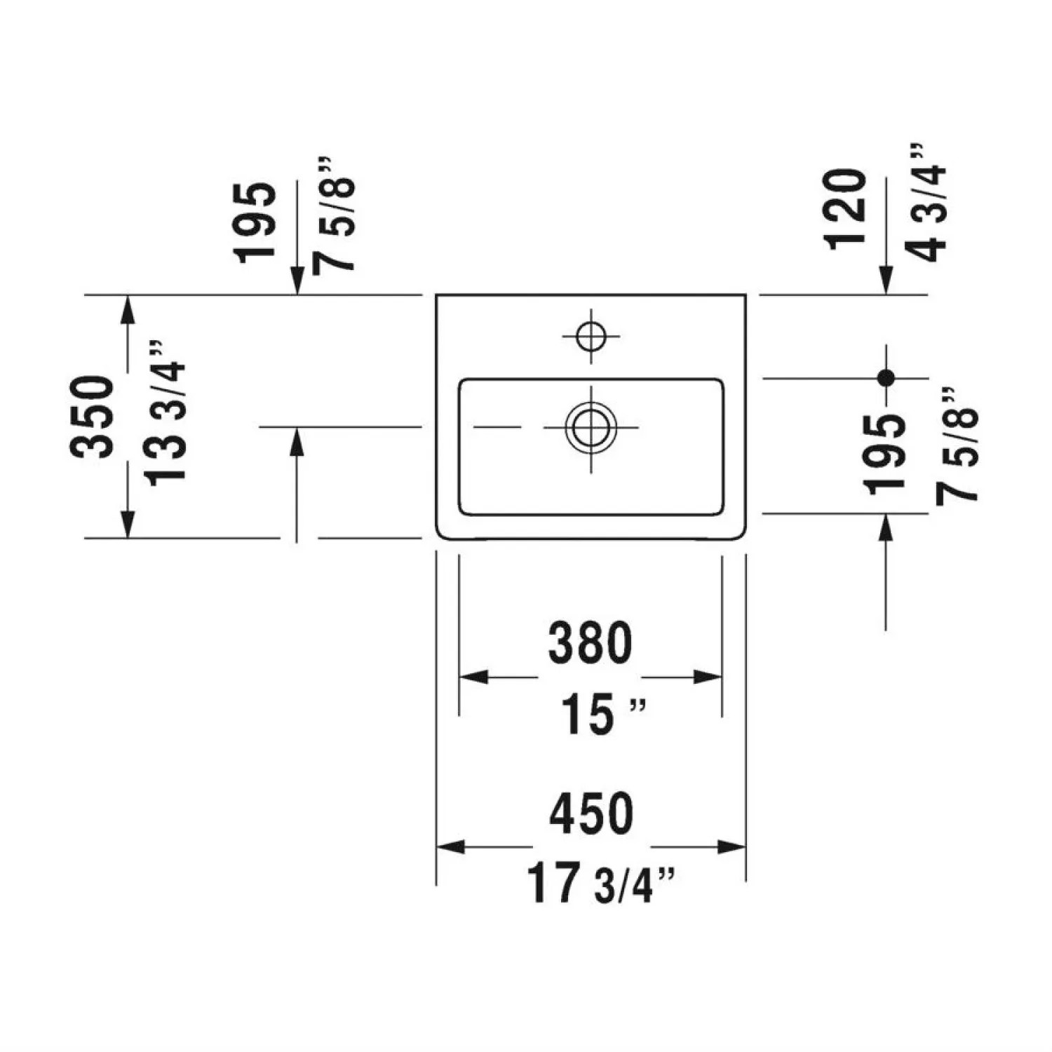 Duravit 7044500271 Duravit 07044500271 Vero 17 3/4