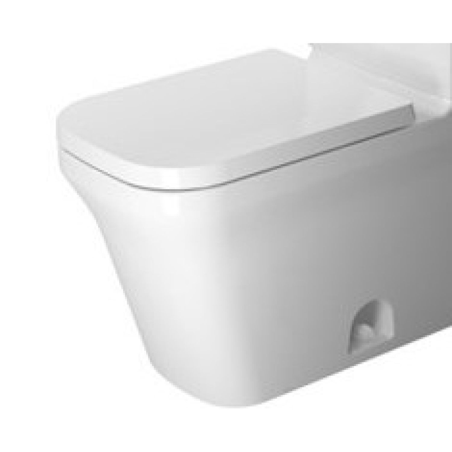 Duravit 2168010085 Duravit 2168010085 P3 Comforts Single Flush/Dual Flush Two-Piece Floor Mounted Elongated Toilet Bowl - White