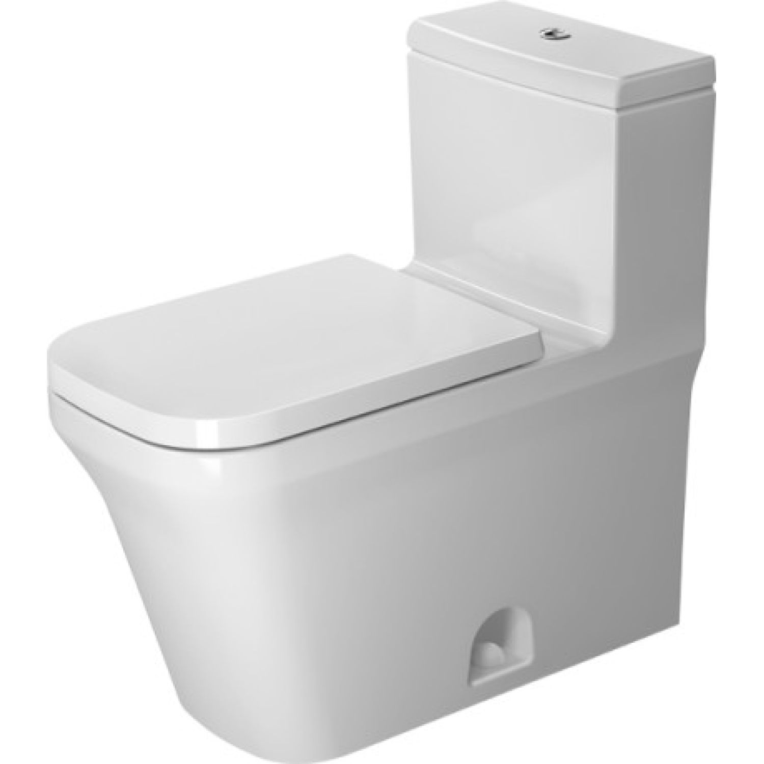 Duravit 21750100011 Duravit 21750100011 P3 Comforts Single Flush/Dual Flush One-Piece Floor Mounted Rimless Elongated Toilet - White