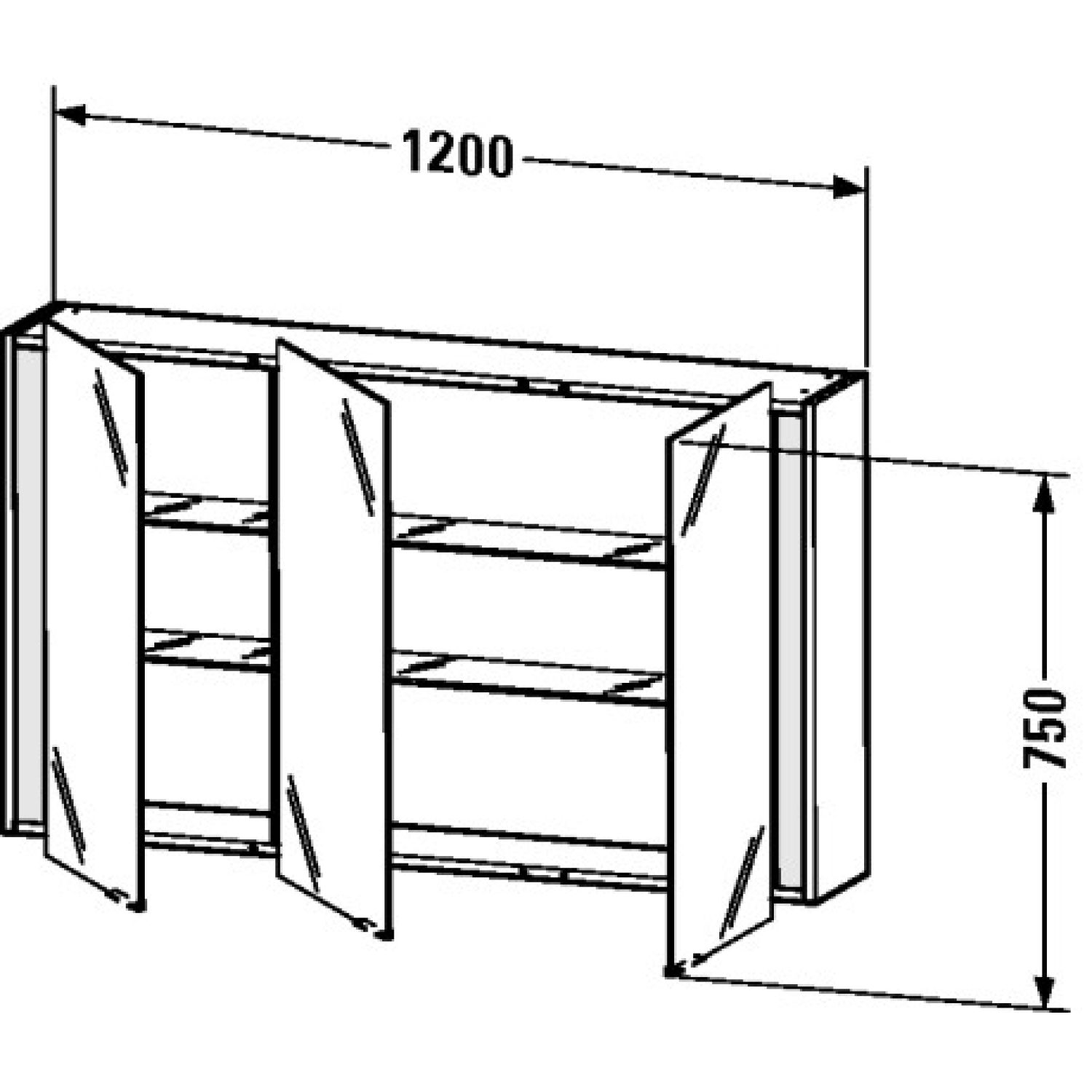 Duravit KT753304343 Duravit KT753304343 Ketho 47 1/4