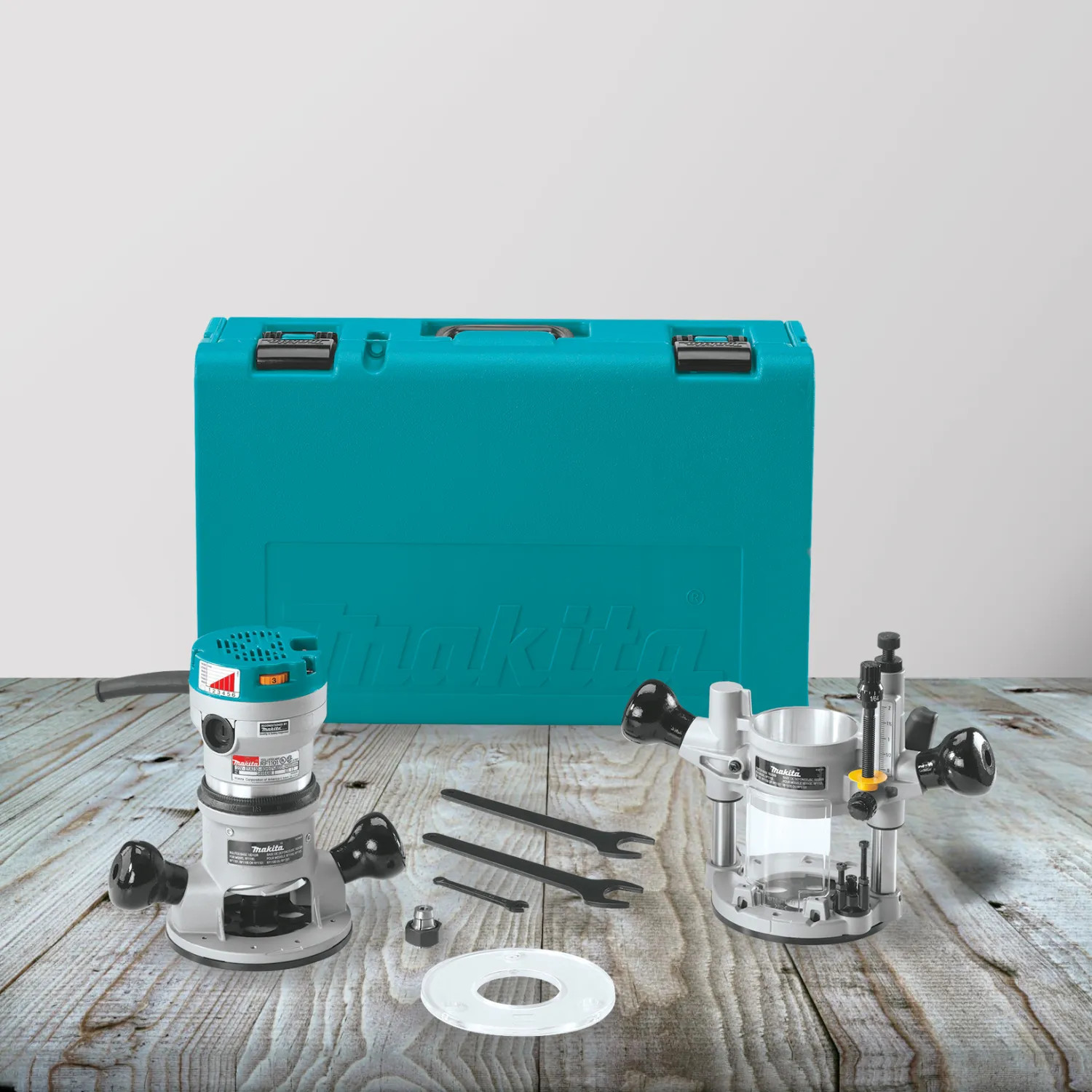 Makita 2-1/4 HP Router Kit with Plunge Base, Soft Start, Rugged ...
