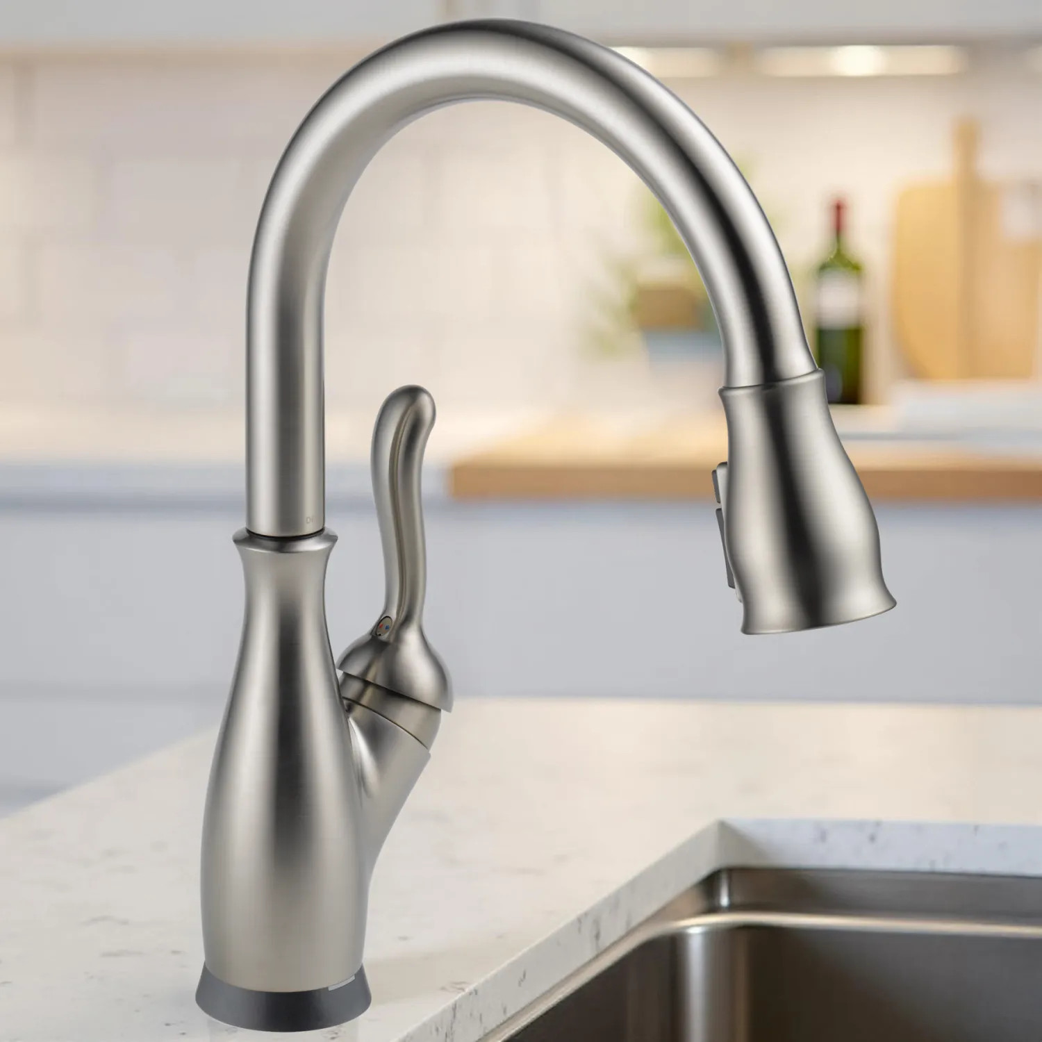 Delta 9178T-SP-DST Delta Leland Pull-Down Kitchen Faucet, Single Handle, Touch2O, DIAMOND Seal, MagnaTite, 1.8 GPM, Spotsheld Stainless - 9178T-SP-DST