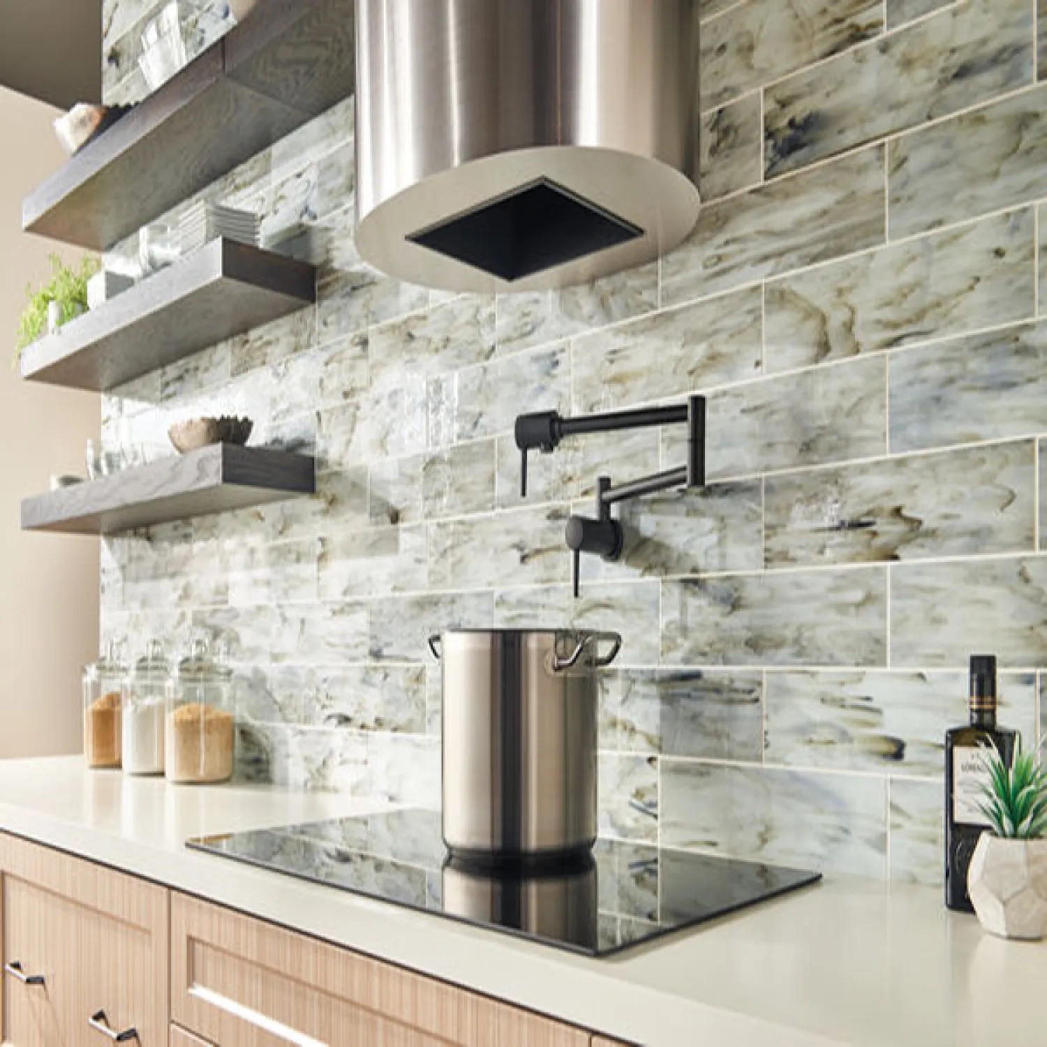 Delta 1165LF-BL Delta Contemporary Wall-Mount Pot Filler Faucet In Matte Black - 1165LF-BL