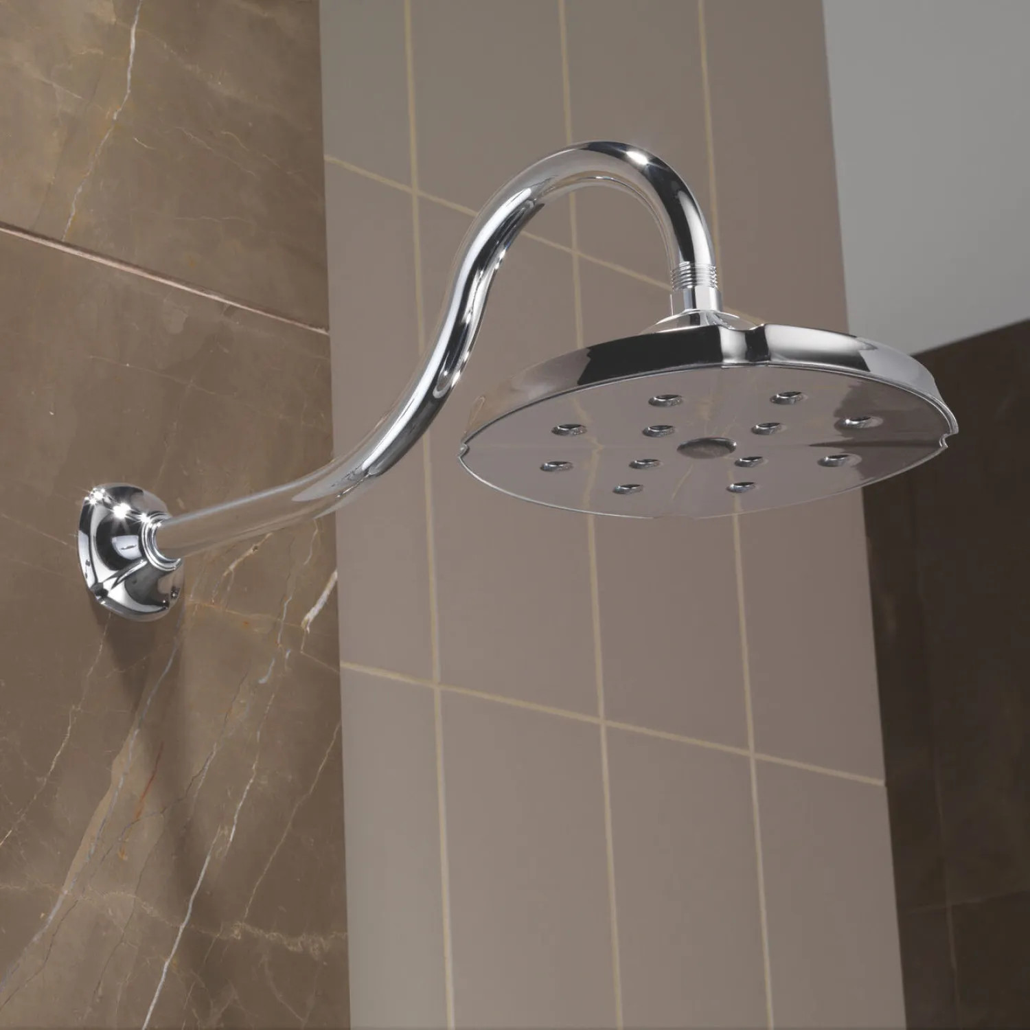 Delta RP61274 Delta 8-3/16in H2Okinetic Single-Setting Raincan Shower Head, 2.5 GPM, Round, Chrome - RP61274       