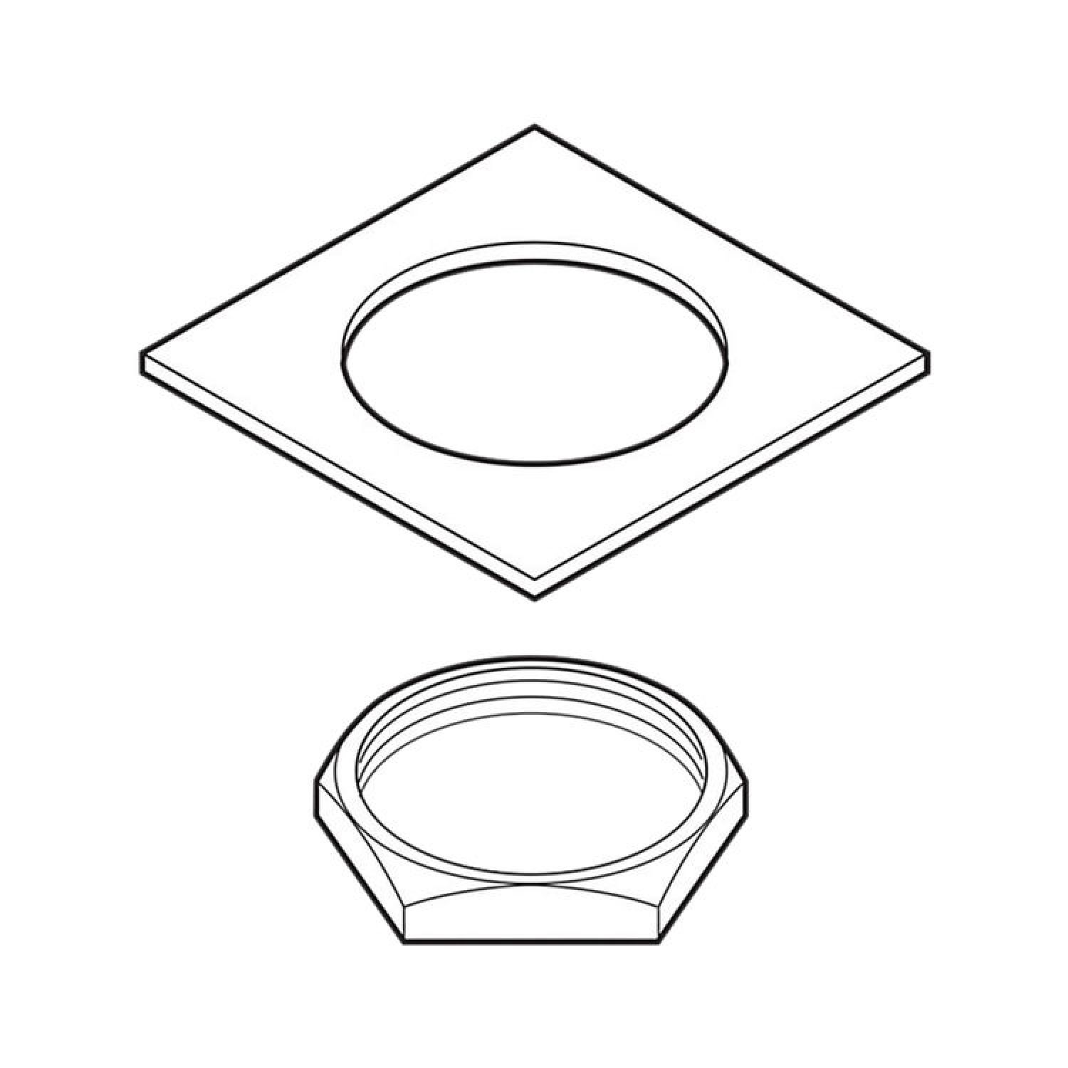 Delta RP6056 Delta RP6056 Nut and Washer Set - Replacement Part