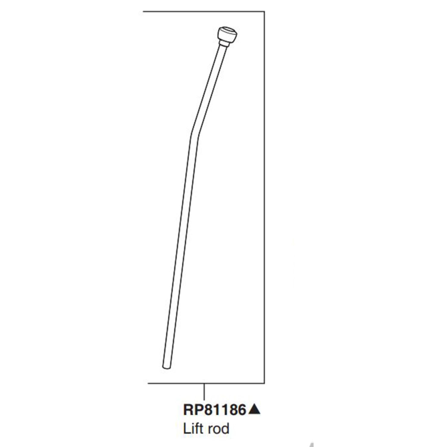 Brizo RP81186GL Brizo RP81186GL Lift Rod - Luxe Gold