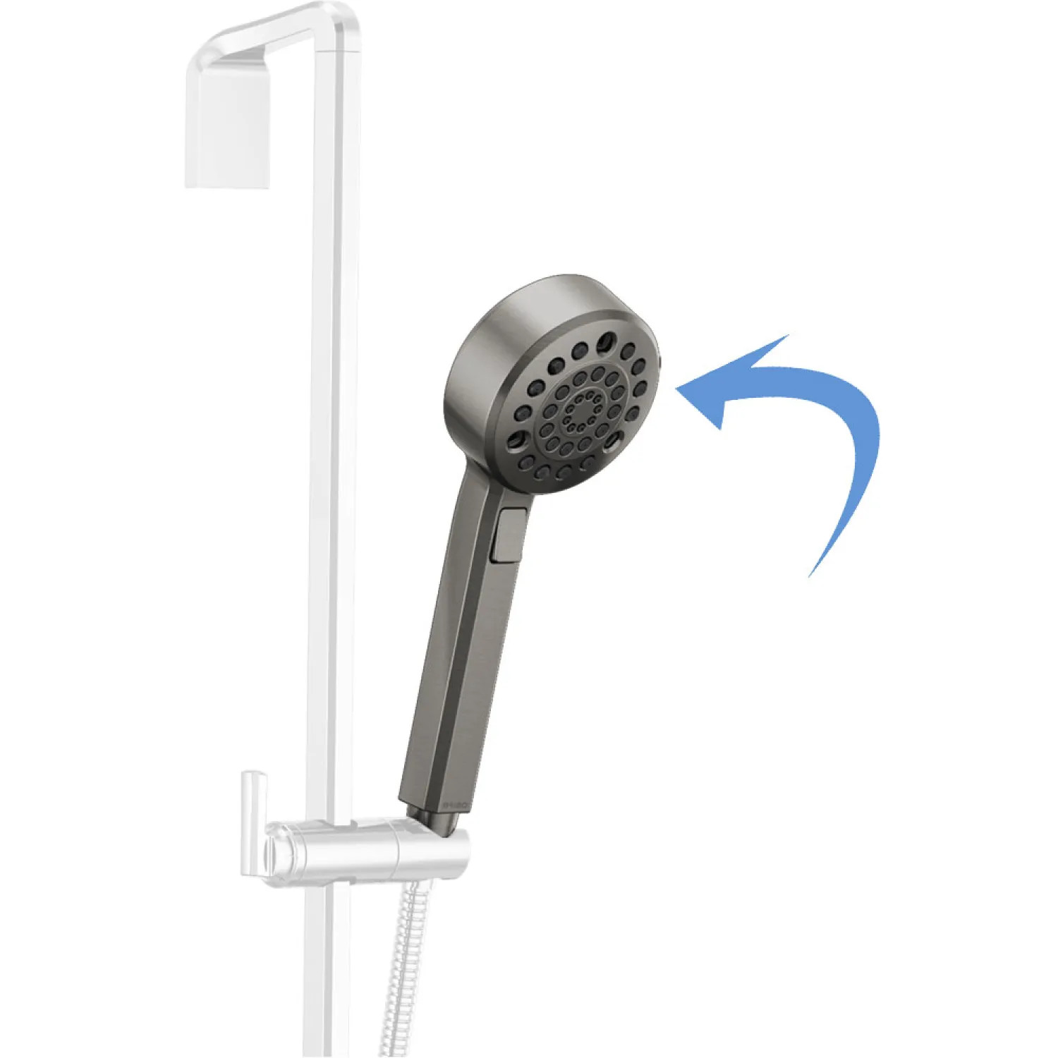 Brizo RP100436SL Brizo Levoir Multifunction Handshower, H2Okinetic, WaterSense, 1.75 GPM, Brilliance Luxe Steel - RP100436SL