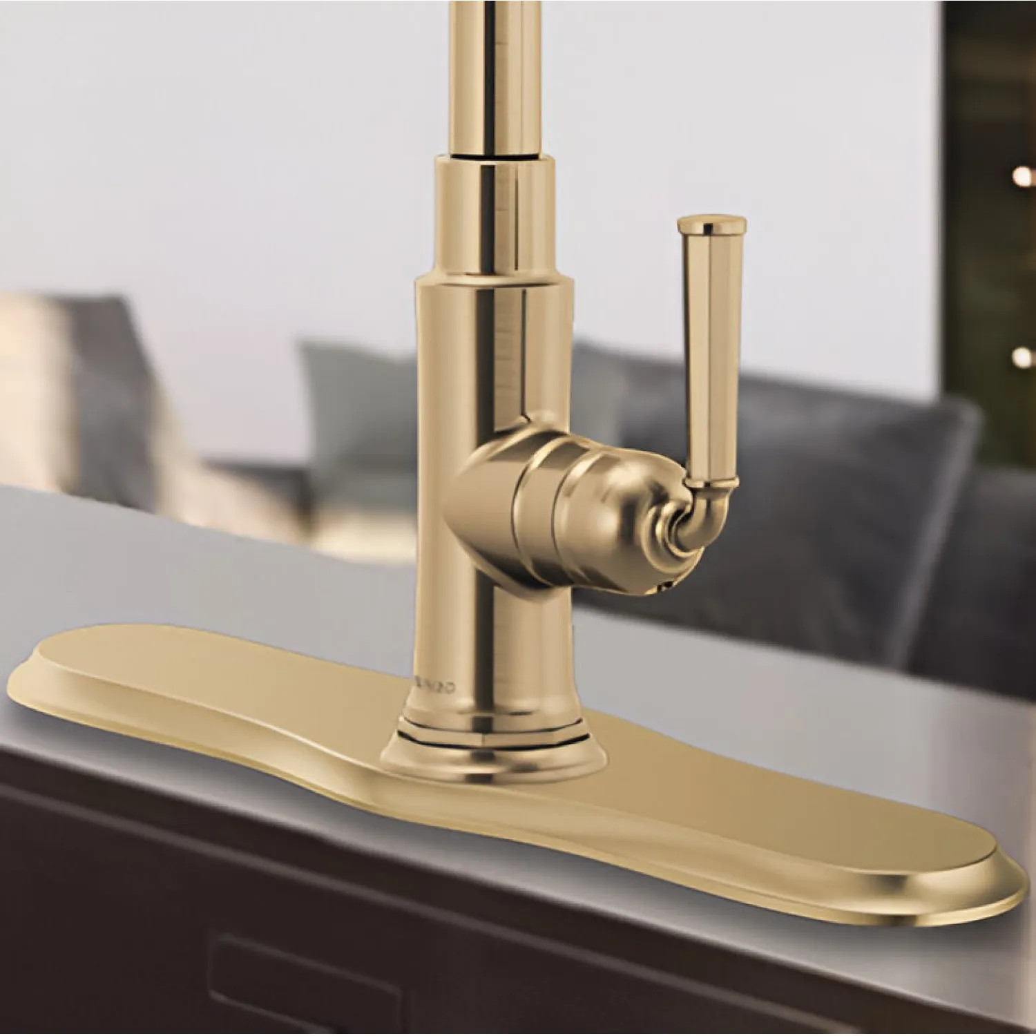 Brizo RP100299GL Brizo Escutcheon Plate for Rook Series Kitchen Faucet, Brilliance Luxe Gold - RP100299GL
