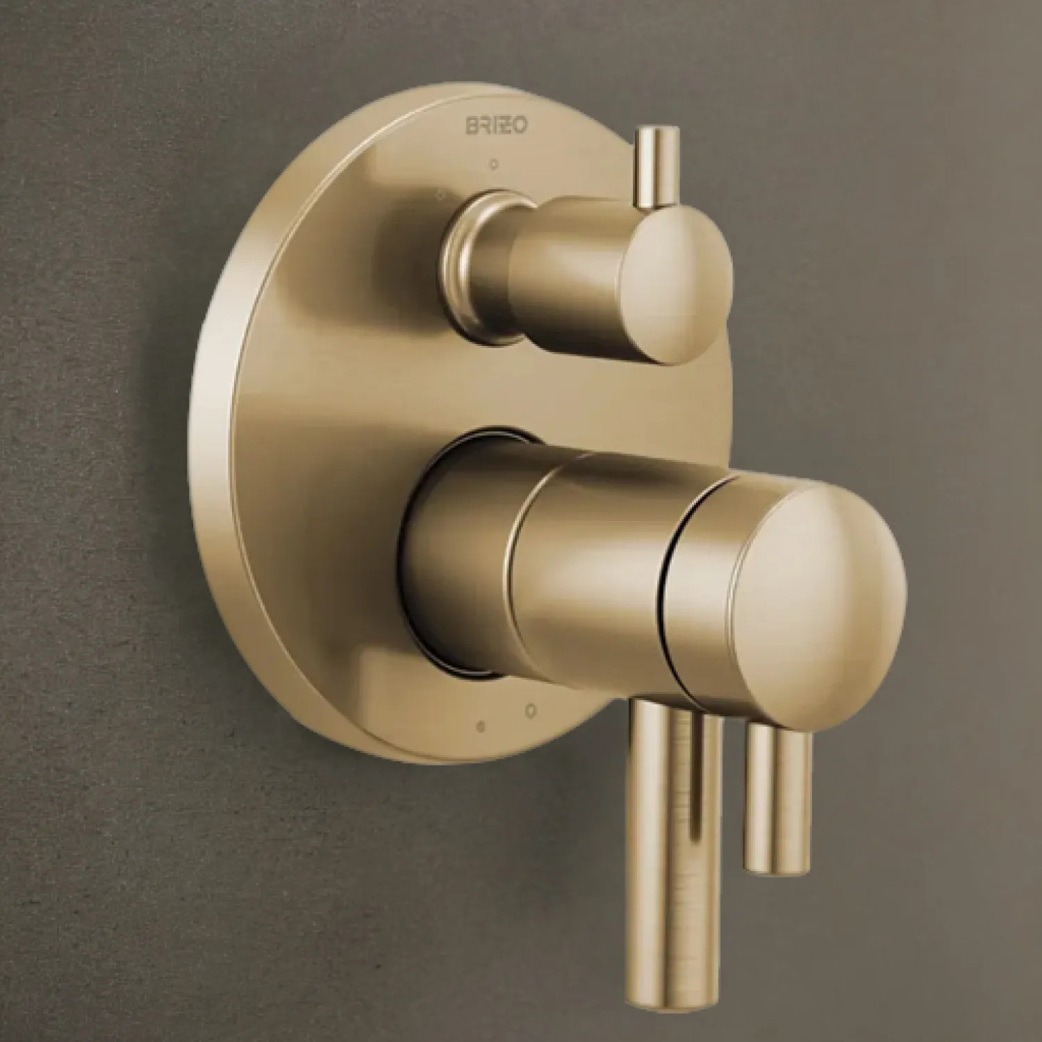 Brizo Odin TempAssure Thermostatic Valve Trim with 3-Function Diverter ...