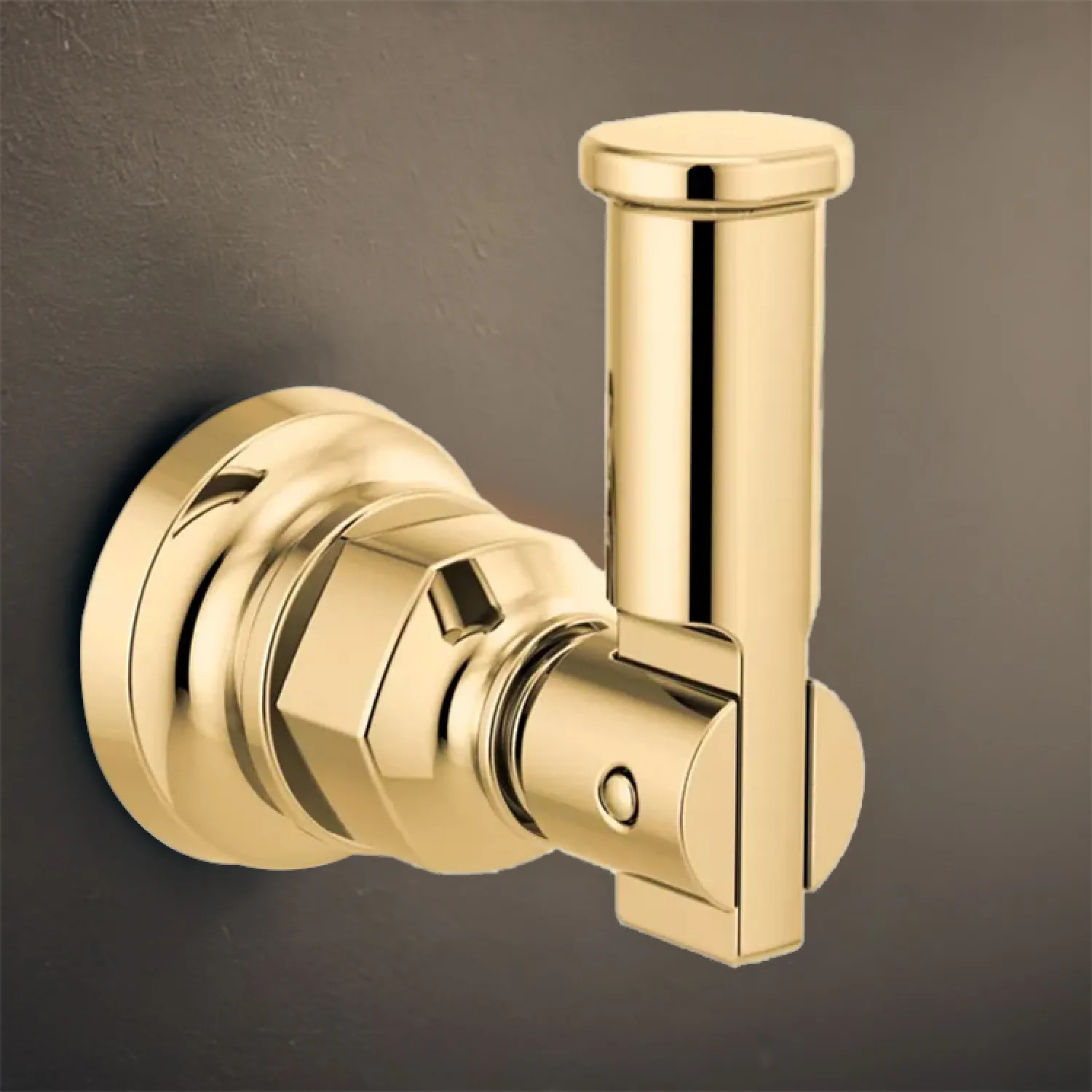 Brizo 693476-PG Brizo Invari Single Robe Hook with Mounting Hardware, Brilliance Polished Gold - 693476-PG