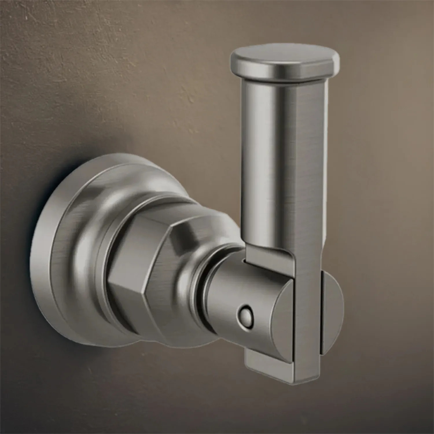 Brizo 693476-SL Brizo Invari Single Robe Hook with Mounting Hardware, Brilliance Luxe Steel - 693476-SL