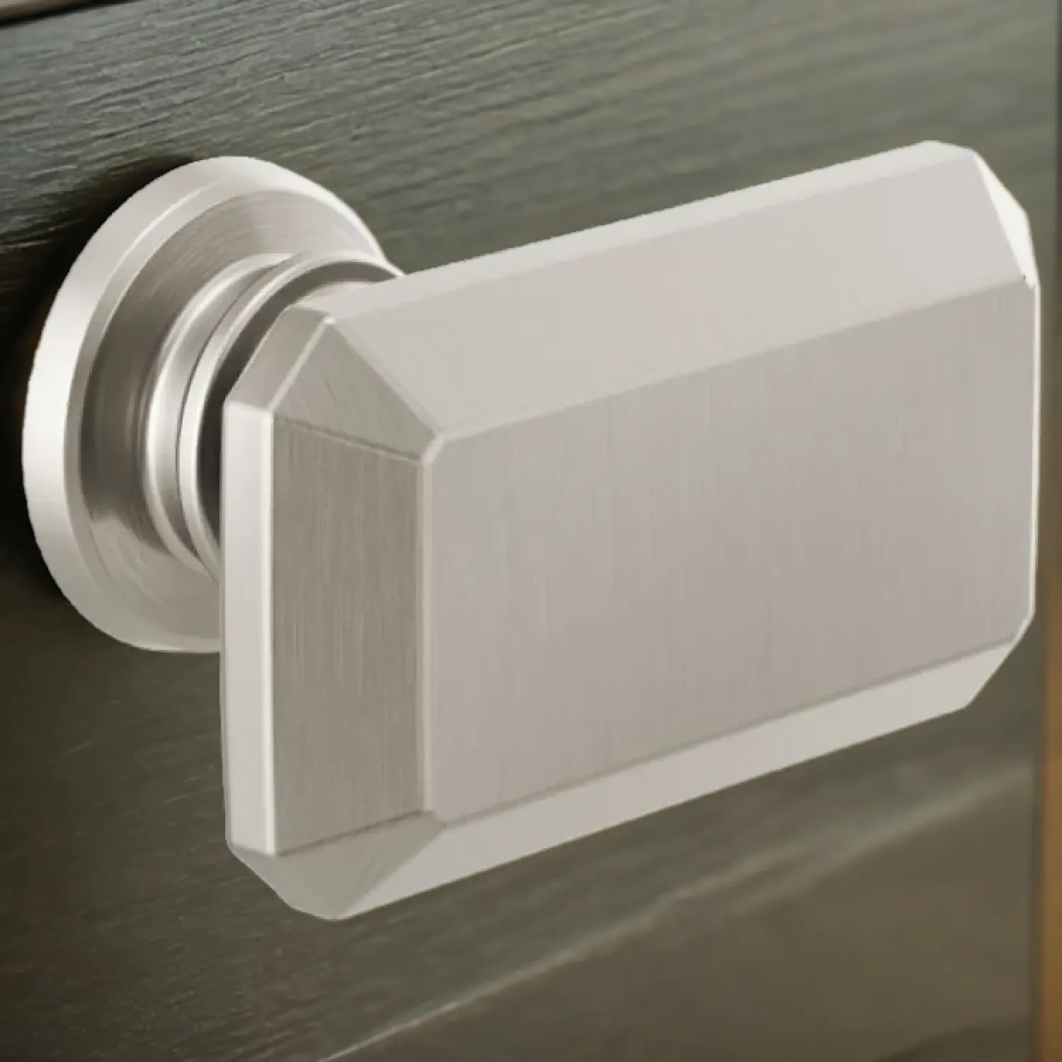 Brizo 699276-NK Brizo Invari Rectangular Metal Drawer Knob, Brilliance Luxe Nickel - 699276-NK