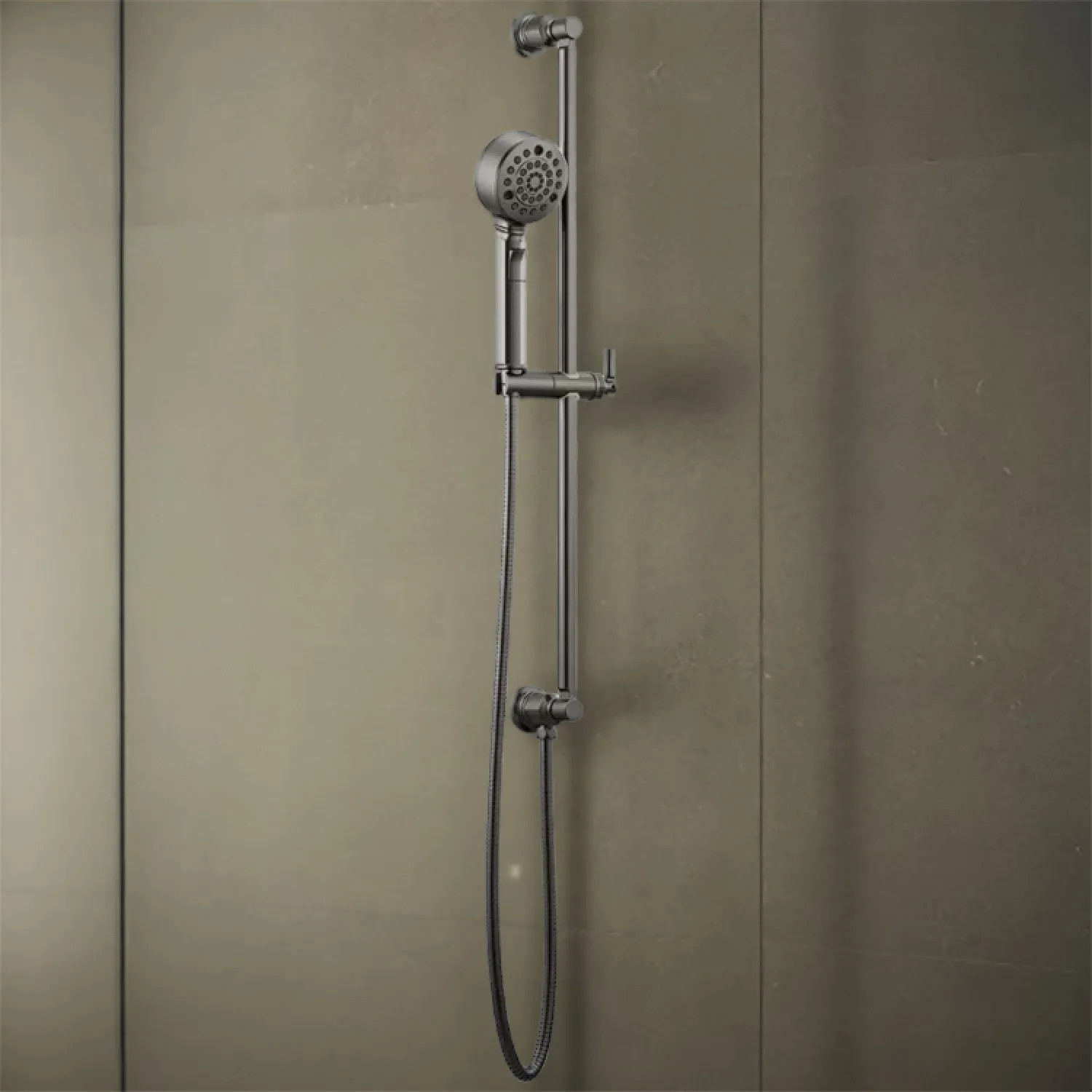 Brizo 88776-SL Brizo Invari Multi-Function Hand Shower with Slidebar, H2OKinetic, WaterSense, 1.75 GPM, Brilliance Luxe Steel - 88776-SL