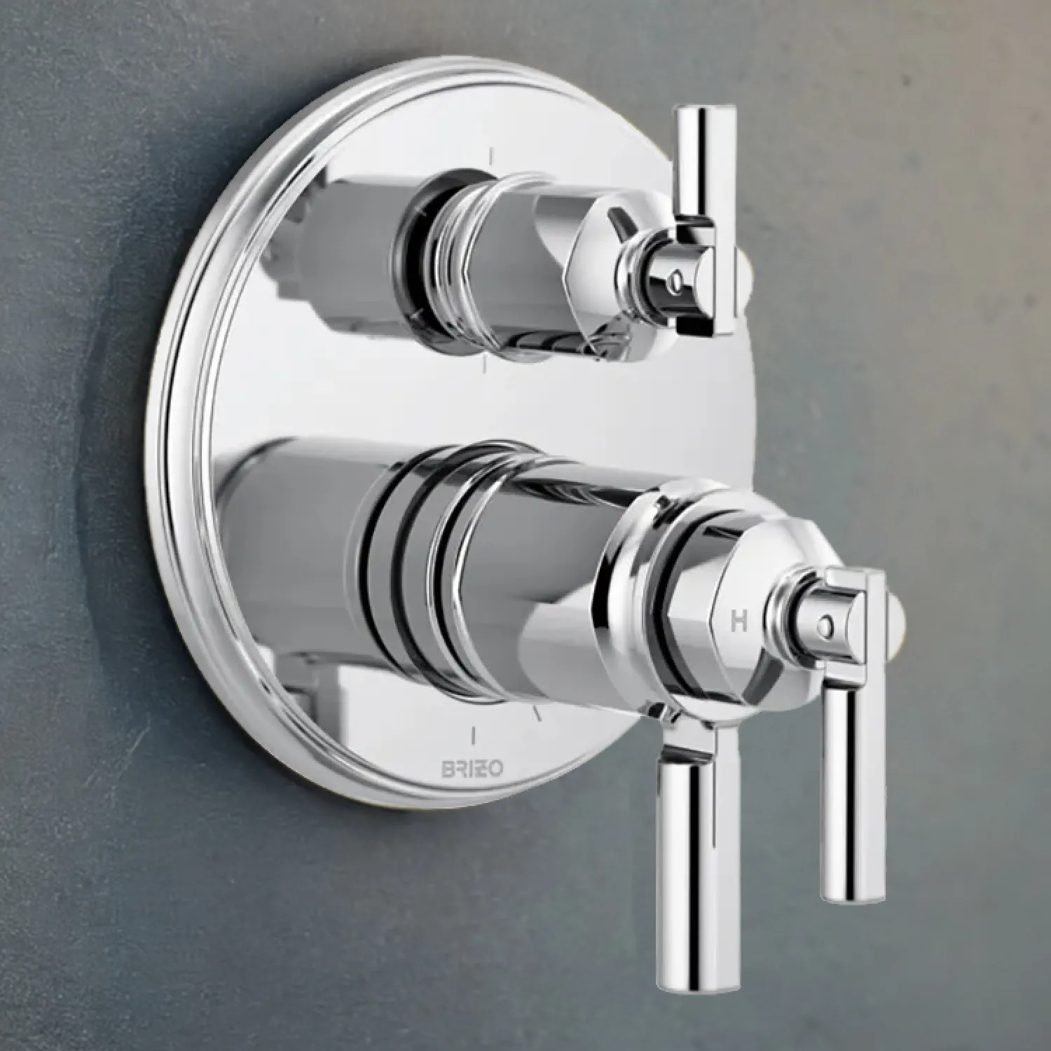 Brizo T75676-PC Brizo Invari TempAssure Thermostatic Valve Trim with 6-Function Diverter Trim, MultiChoice, ADA, Polished Chrome - T75676-PC