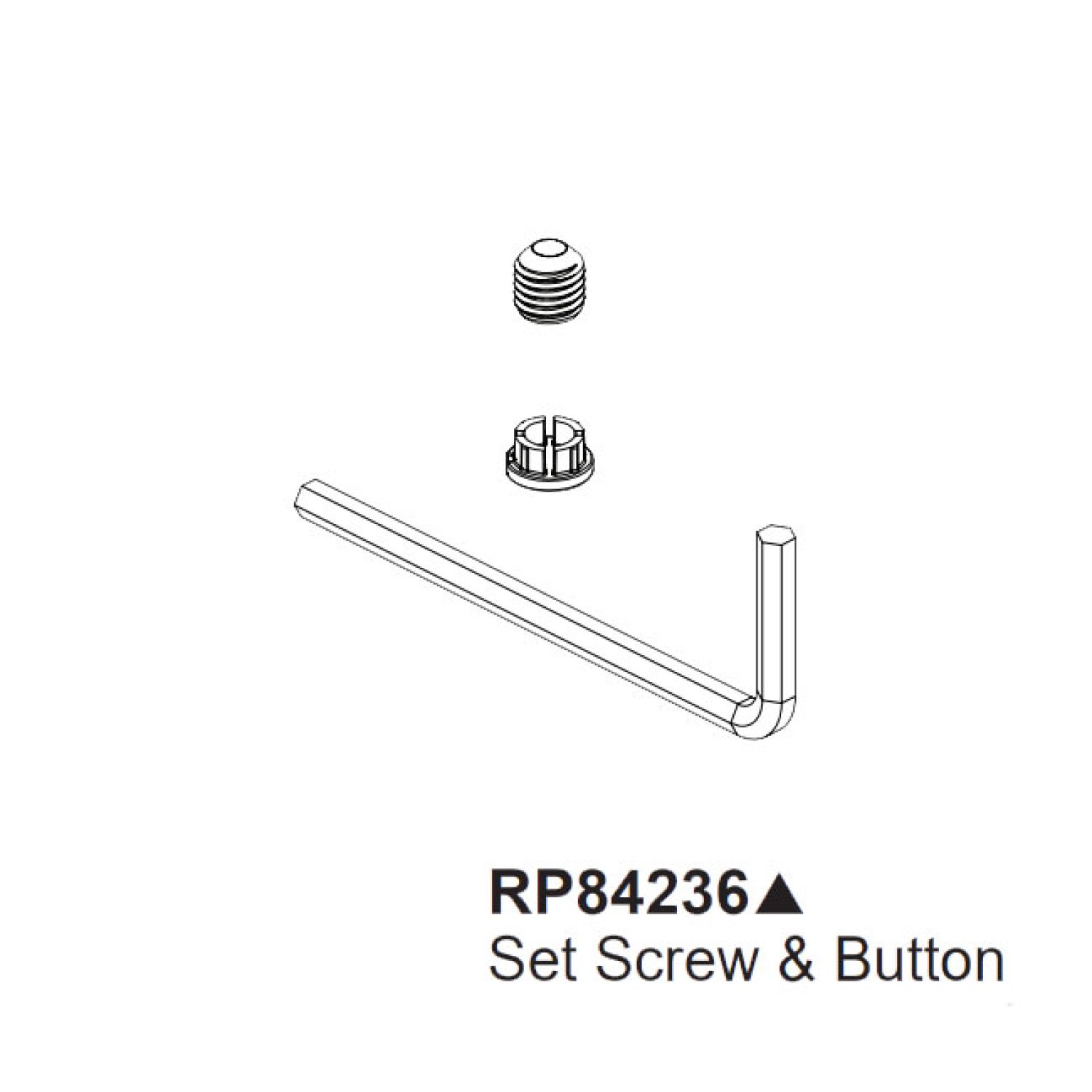 Brizo RP84236PC Brizo RP84236PC Invari Button, Set Screw and Wrench - Chrome