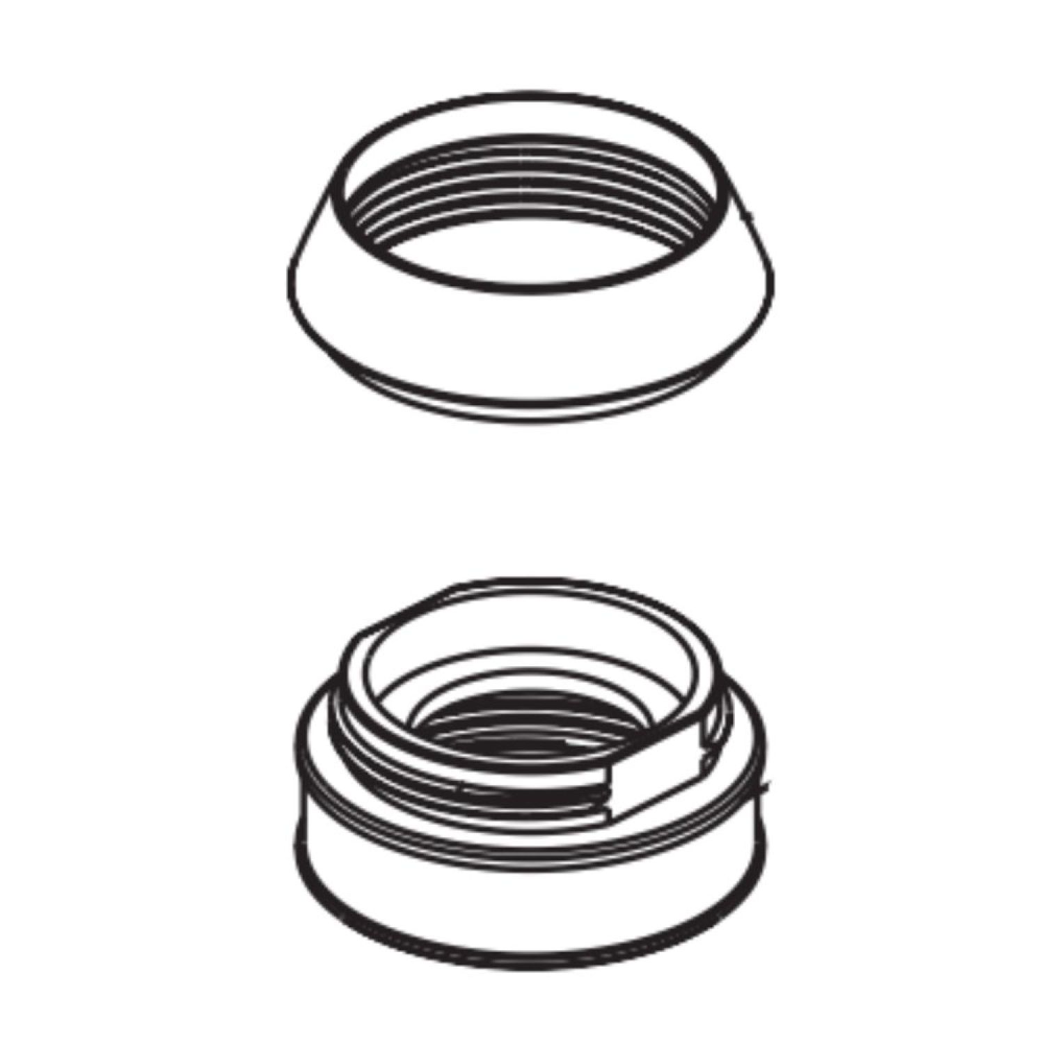 Peerless RP101013 Peerless Parkwood Chrome Replacement Bonnet Nut and Cap For P6935LF - RP101013