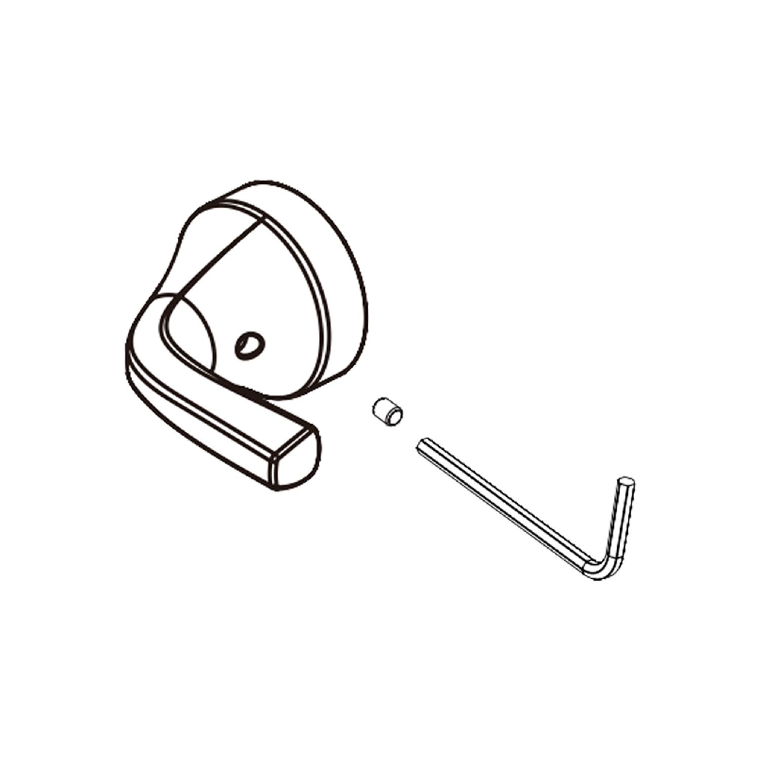 Peerless RP100988BN Peerless Parkwood Brushed Nickel Replacement Handle Kit For Tub And Shower Trims - RP100988BN