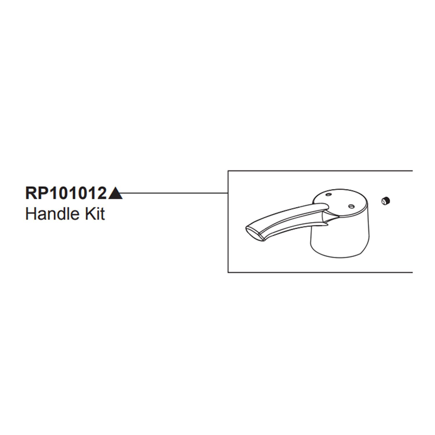 Peerless RP101012 Peerless Chrome Handle Kit - RP101012
