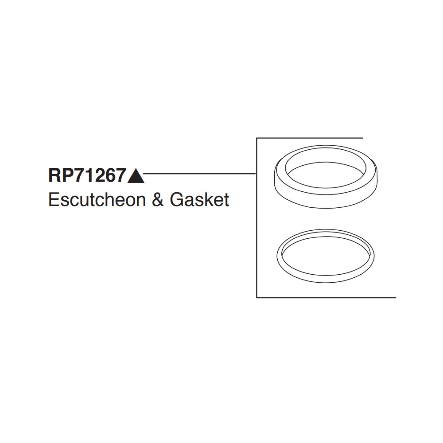 Peerless RP71267BL Peerless Replacement Part Matte Black Base Ring and Washer - RP71267BL