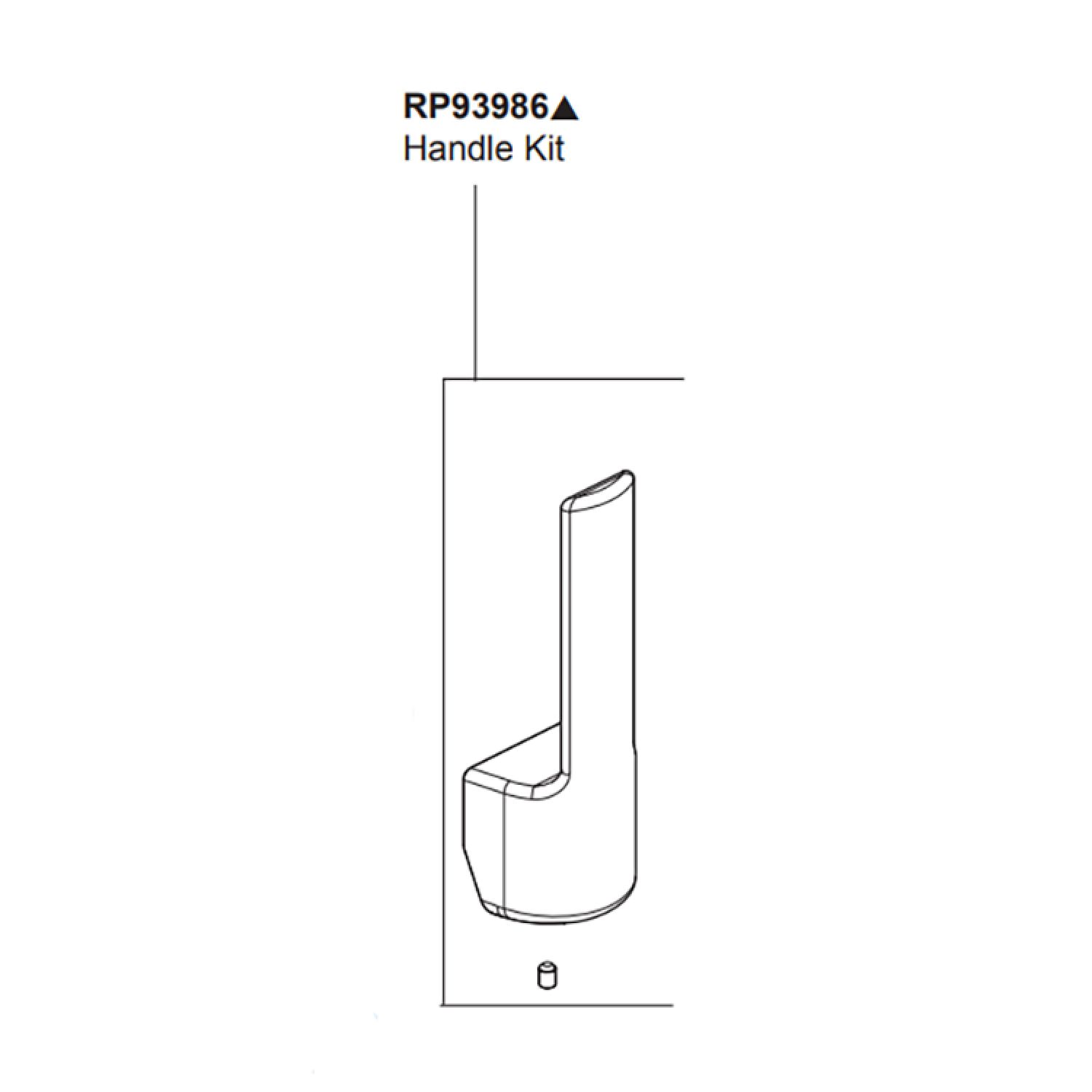 Peerless RP93986BL Peerless Replacement Part Matte Black Lever Handle Kit, ADA - RP93986BL