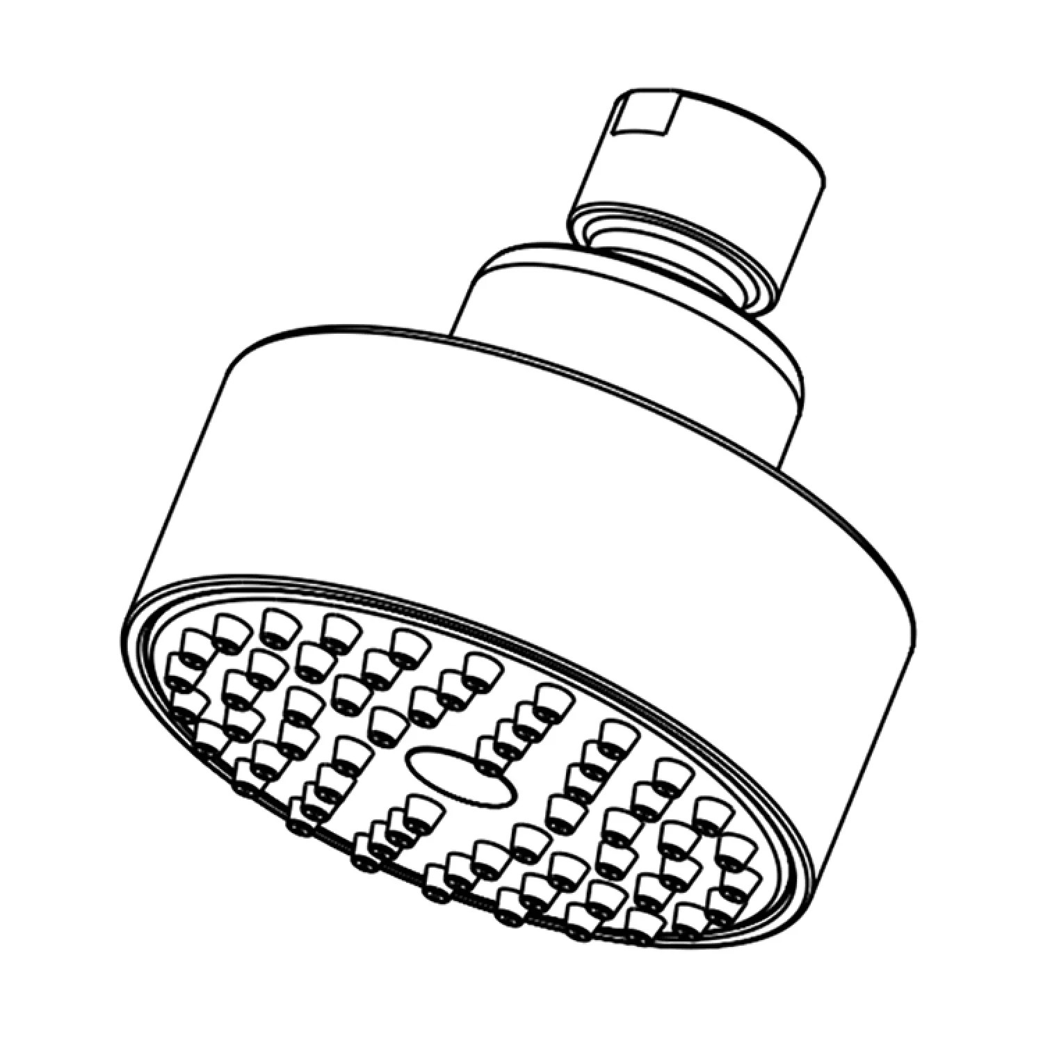 Peerless RP84085BL Peerless Precept Single-Function Wall Mount Round Showerhead, 1.5 GPM, 80 PSI, WaterSense, Matte Black - RP84085BL
